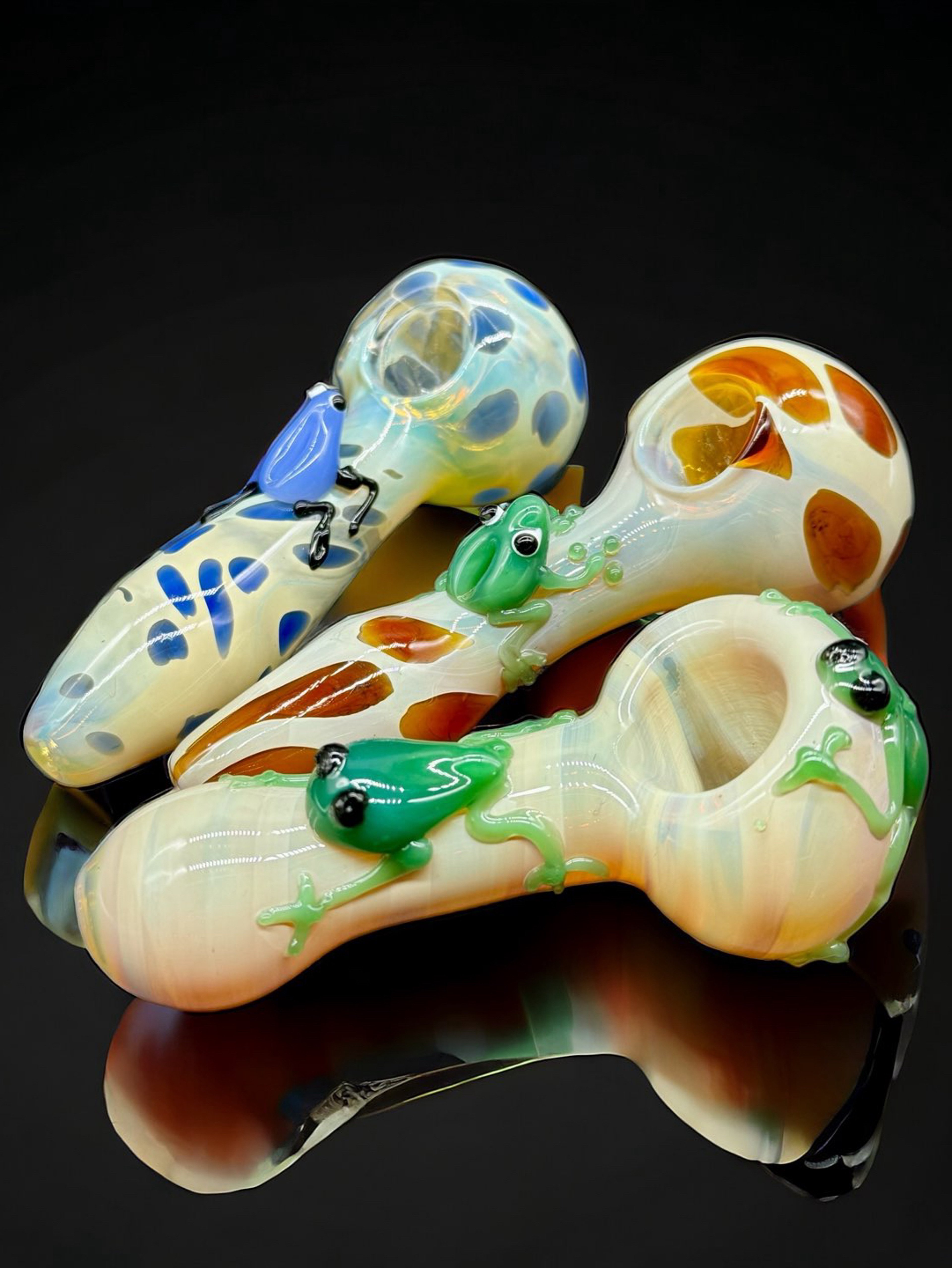 Preview pic of Frog Glass Bowl 3 Piece Set