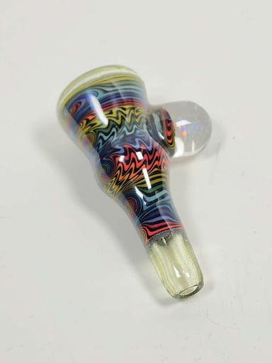 Preview pic of PeeJ 14mm worked slide/bowl with UV sections *Brand New*