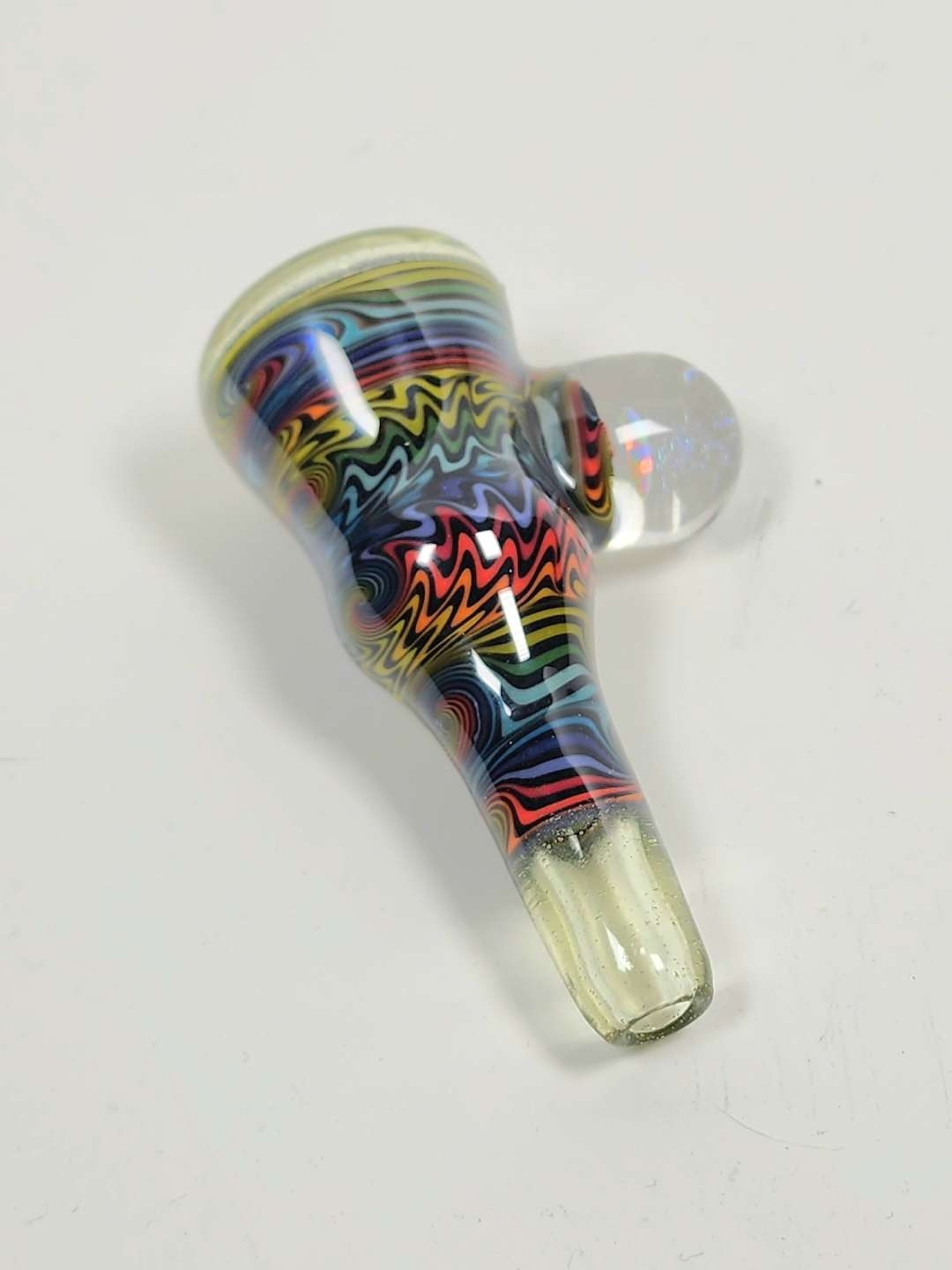 Preview pic of PeeJ 14mm worked slide/bowl with UV sections *Brand New*