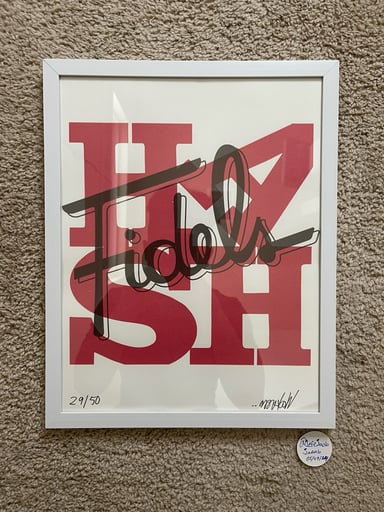 Preview pic of Lot Wookerson “Fidelz Hash” Print