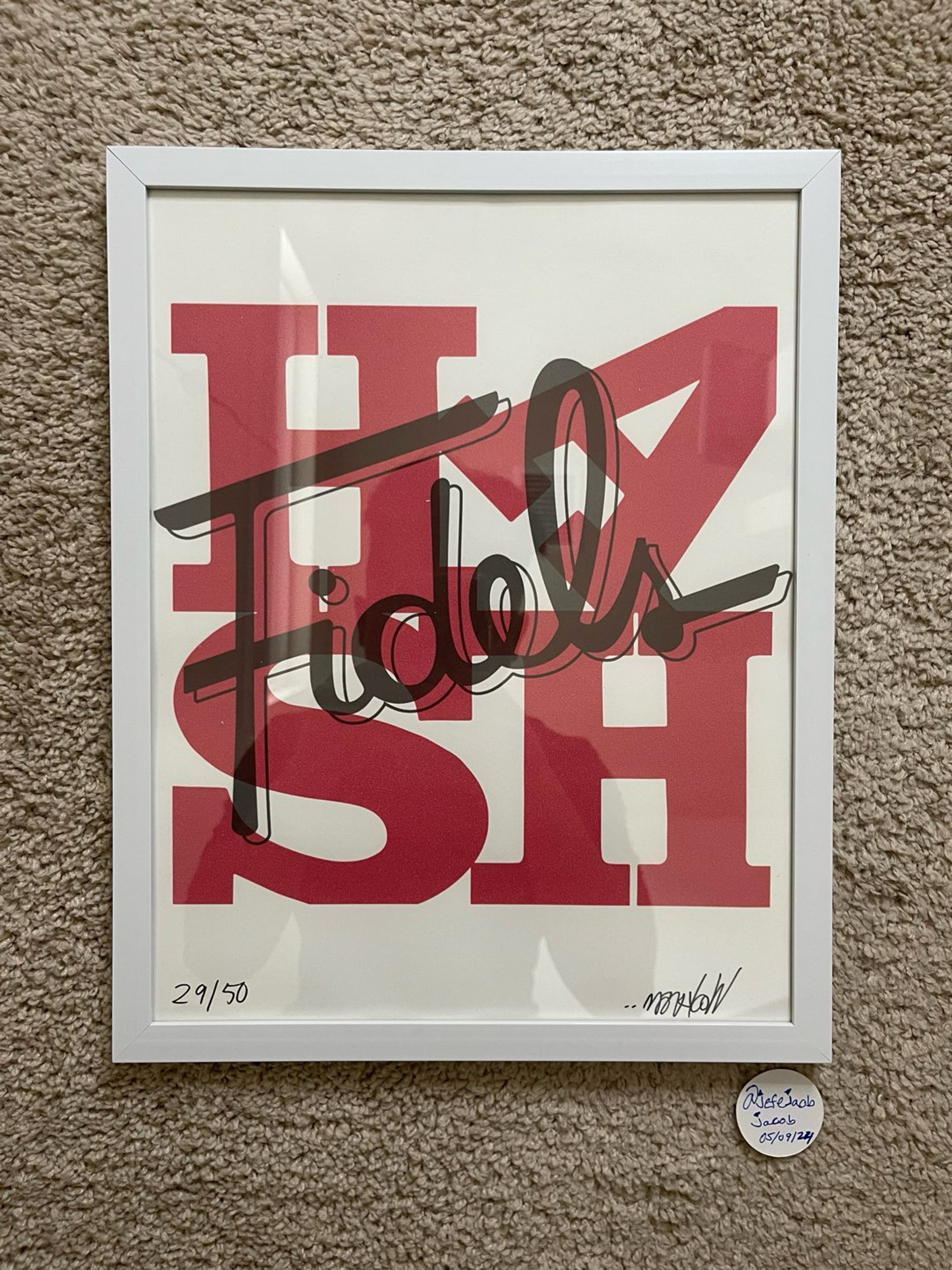 Preview pic of Lot Wookerson “Fidelz Hash” Print