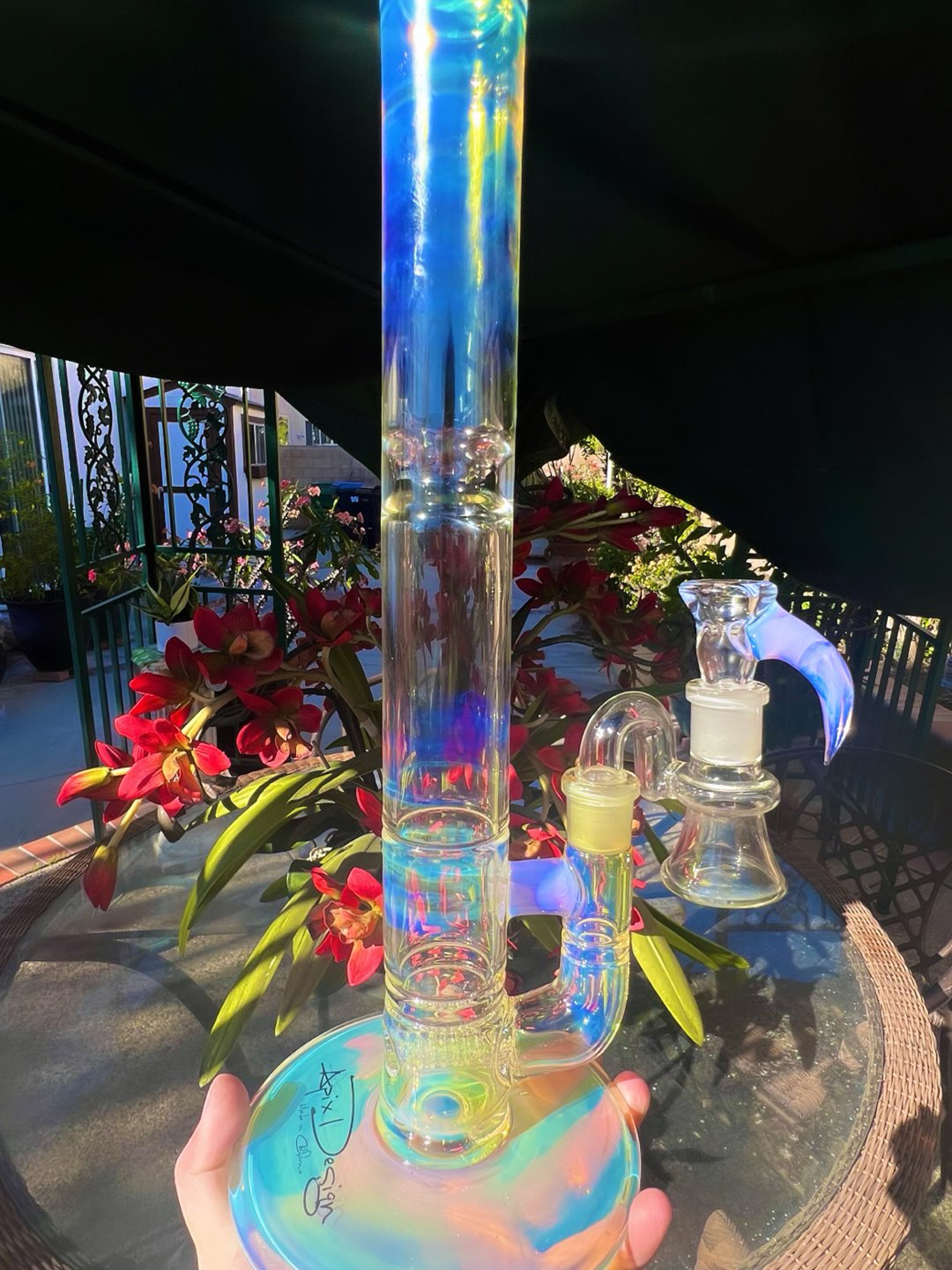 Preview pic of Apix design 15 inch upgrid fumed and Pa CFL 44mm lip with splash gaurd by