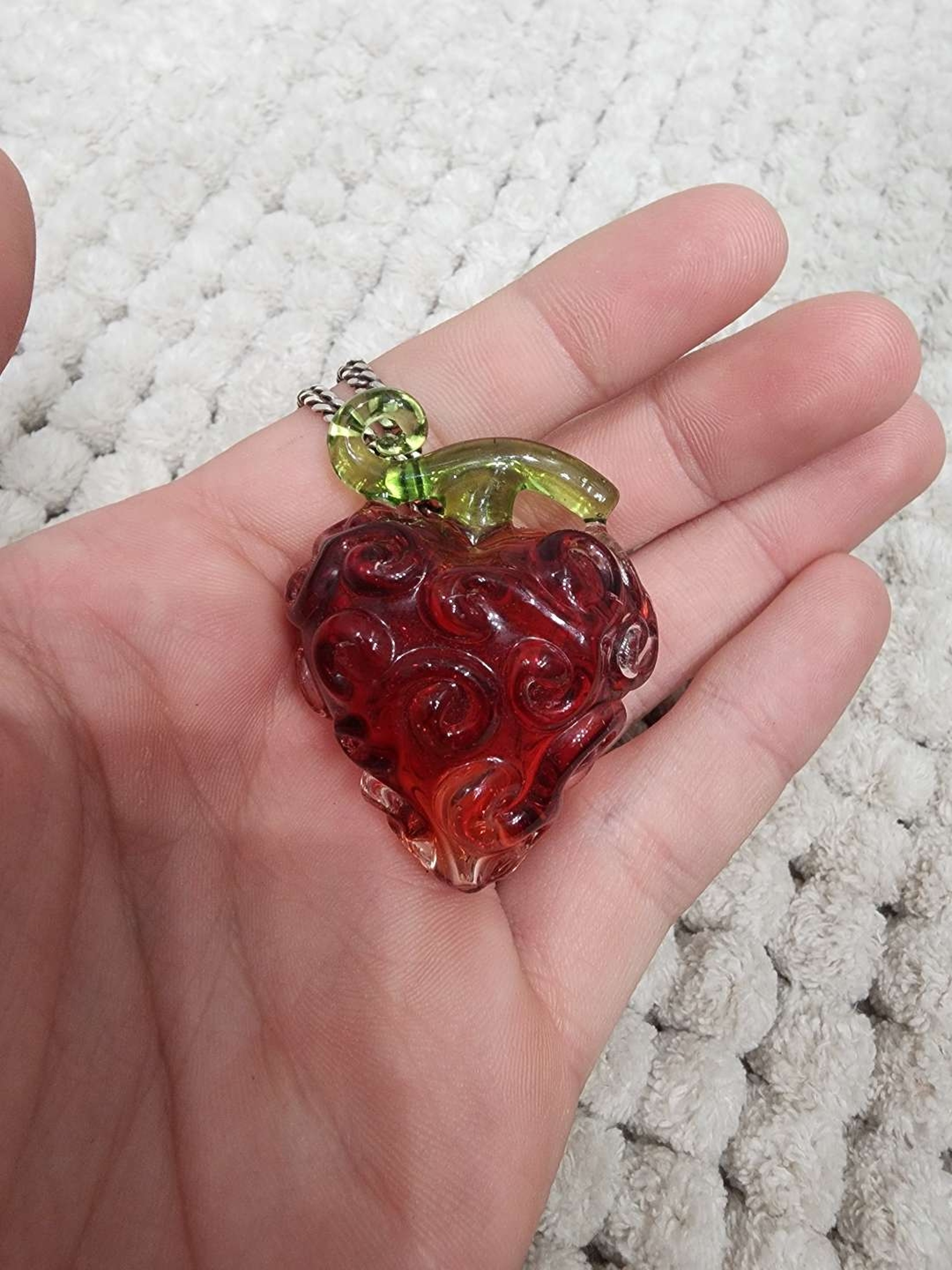 Preview pic of Saiyan Glass Pendant One Piece Devil Fruit Ope Ope No Mi