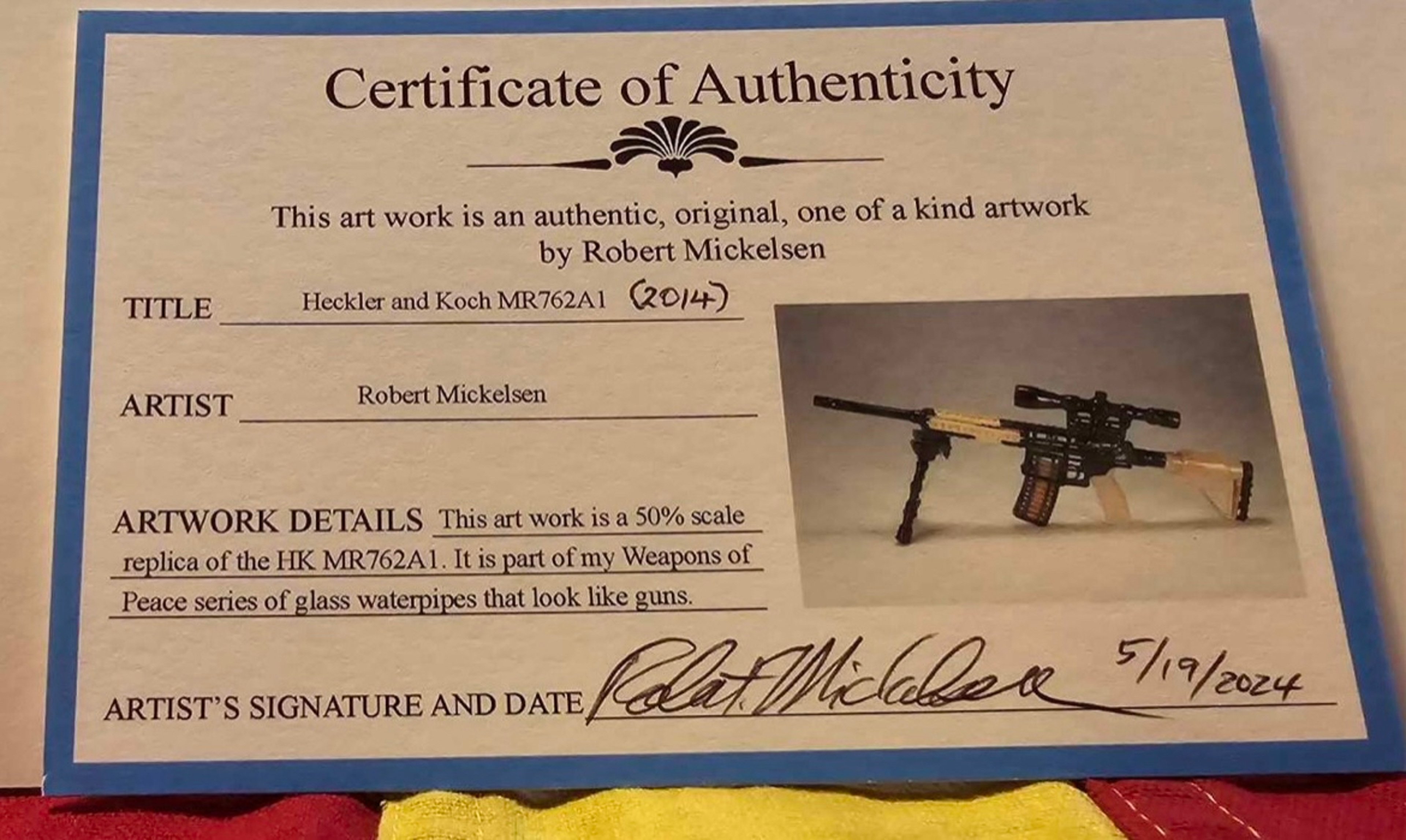 “Weapon Of Peace” ~ Robert Mickelsen image 0