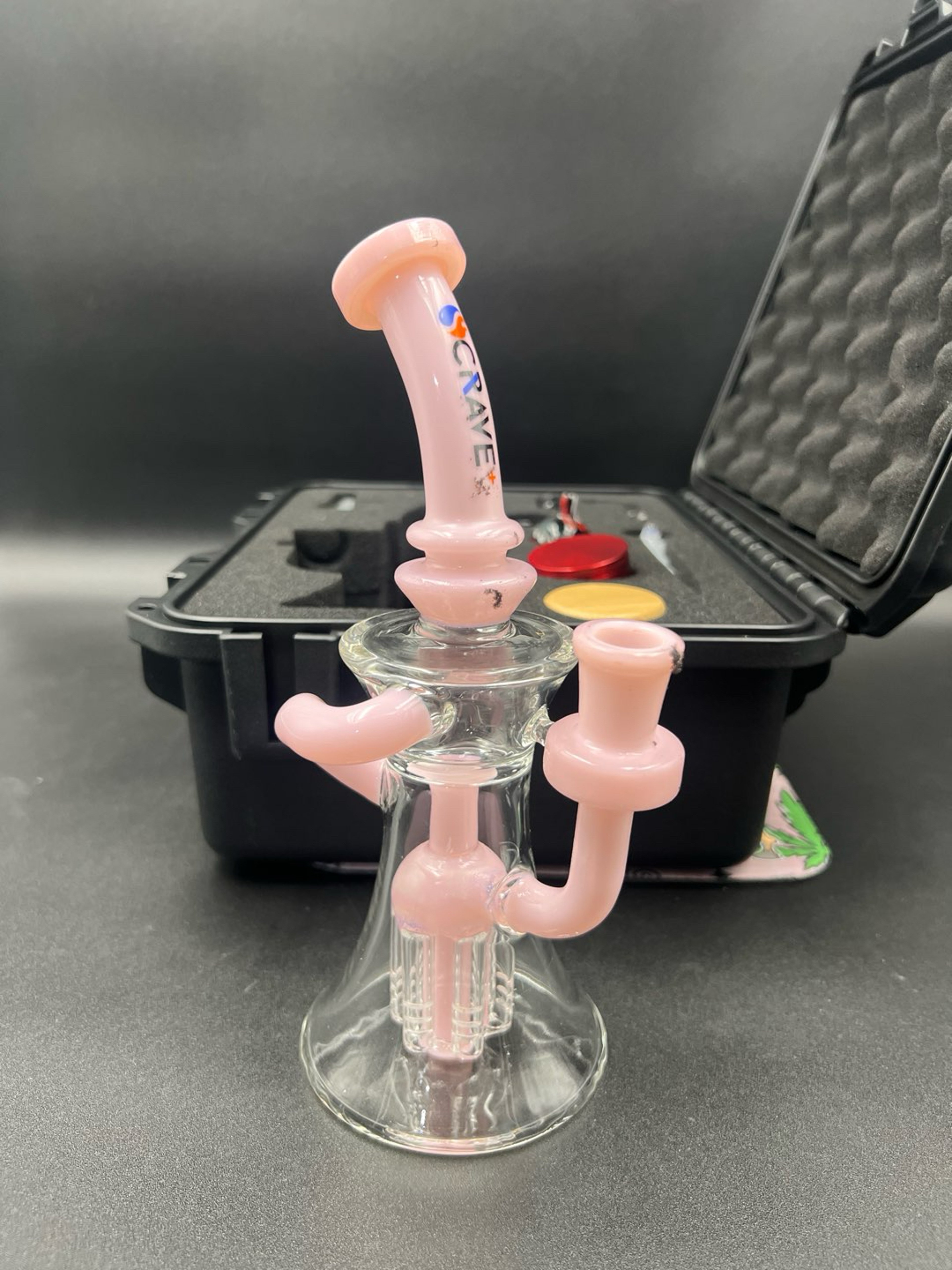 Preview pic of CRAVE GLASS HARD PLASTIC PADDED CASE RECYCLER SET