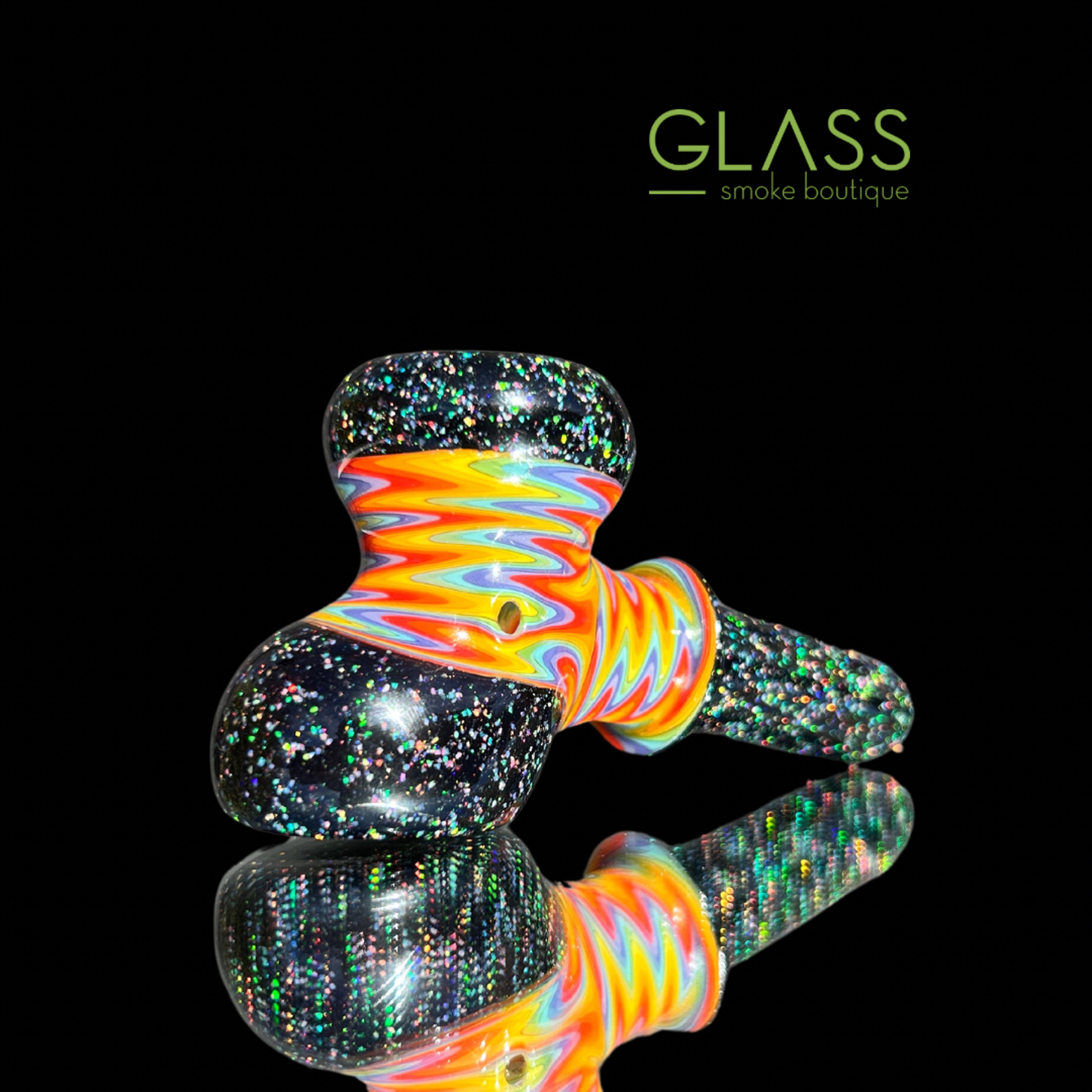 Preview pic of Bunky Glass Wigwag & Crushed Opal Hammer