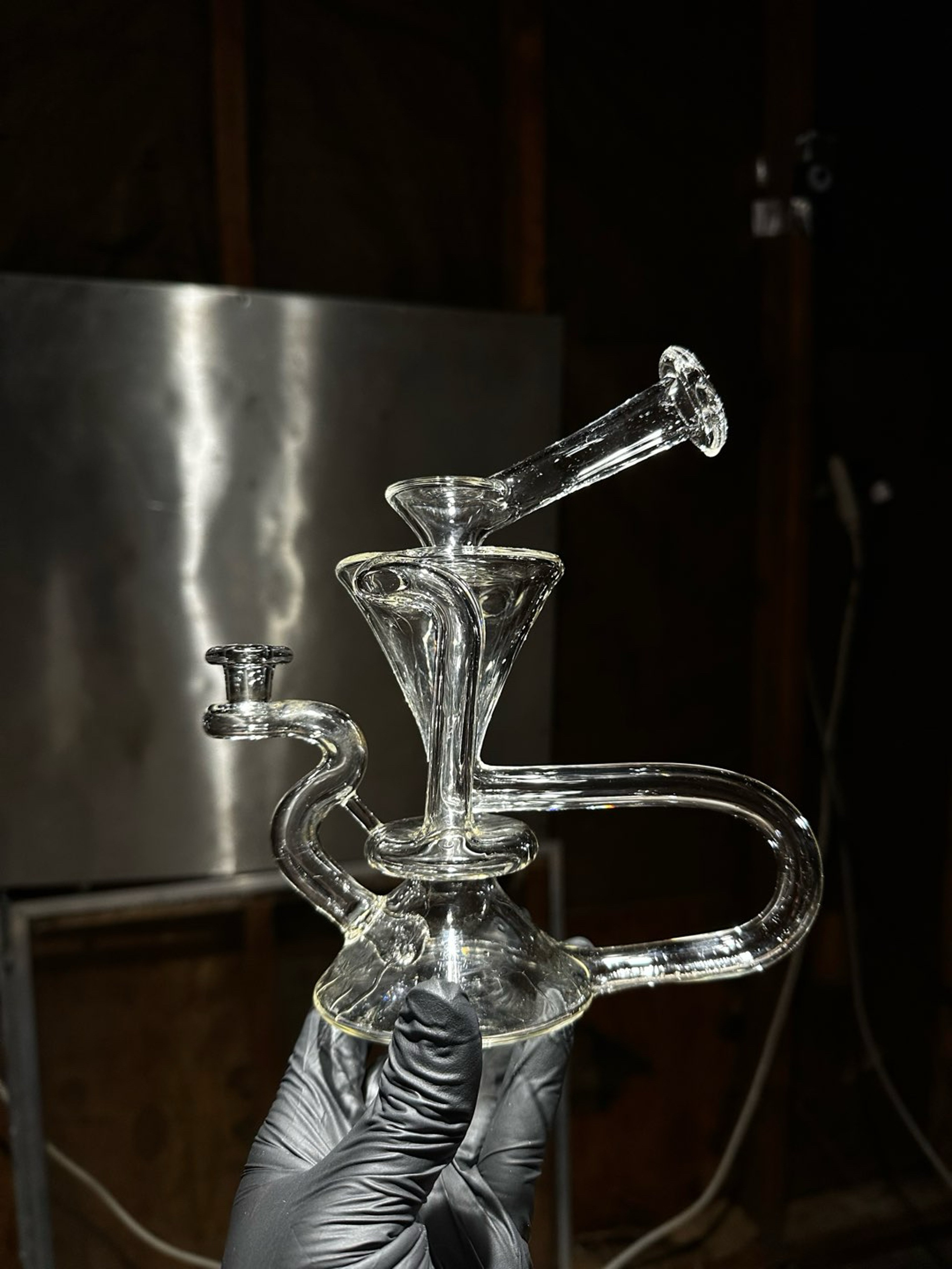 McGrew Glass Dual Uptake Floating Recycler - 10mm image 0