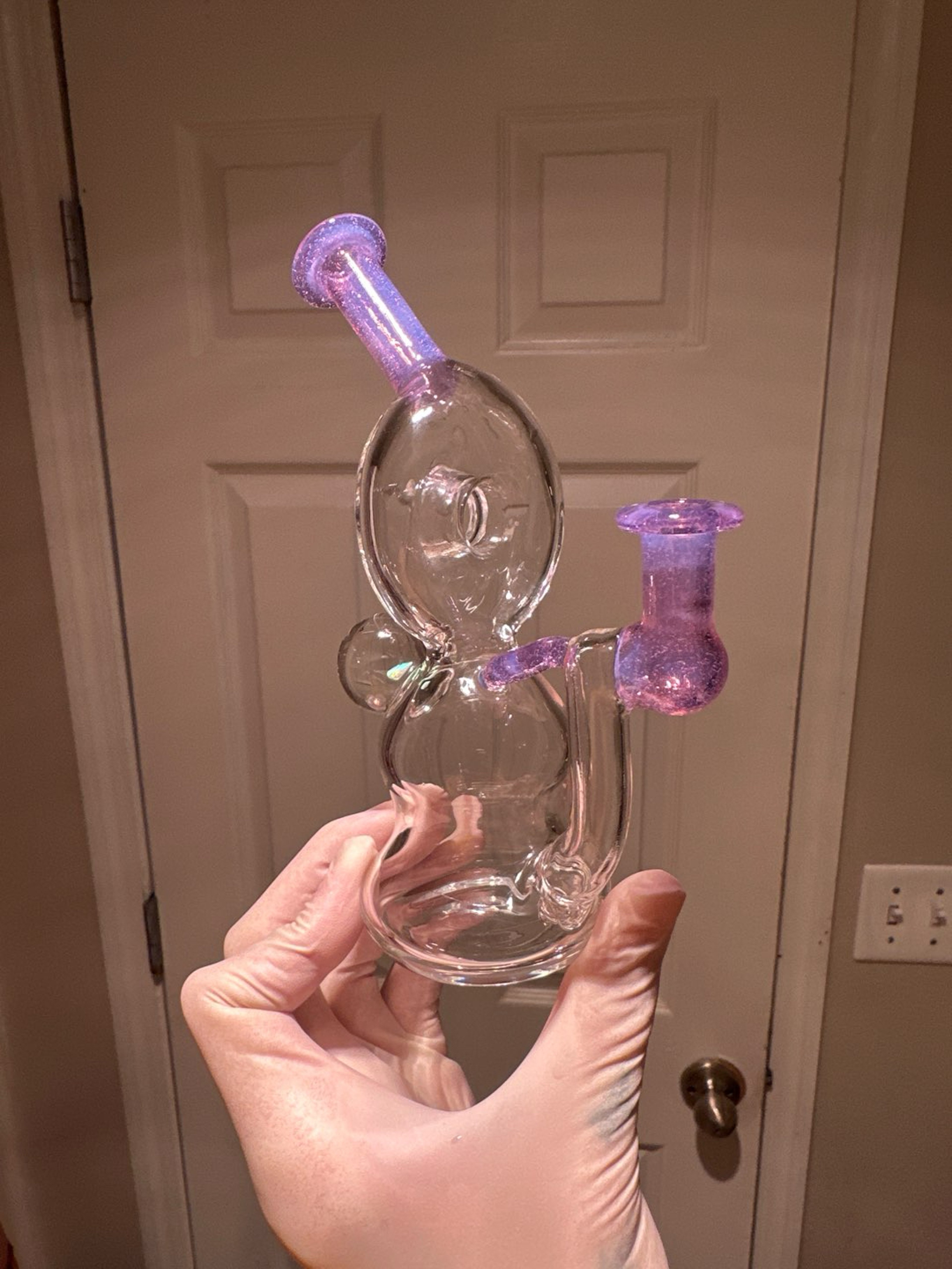 Preview pic of RainGlassworks Signed 2022 Purple Lollipop Donut w/ matching cap