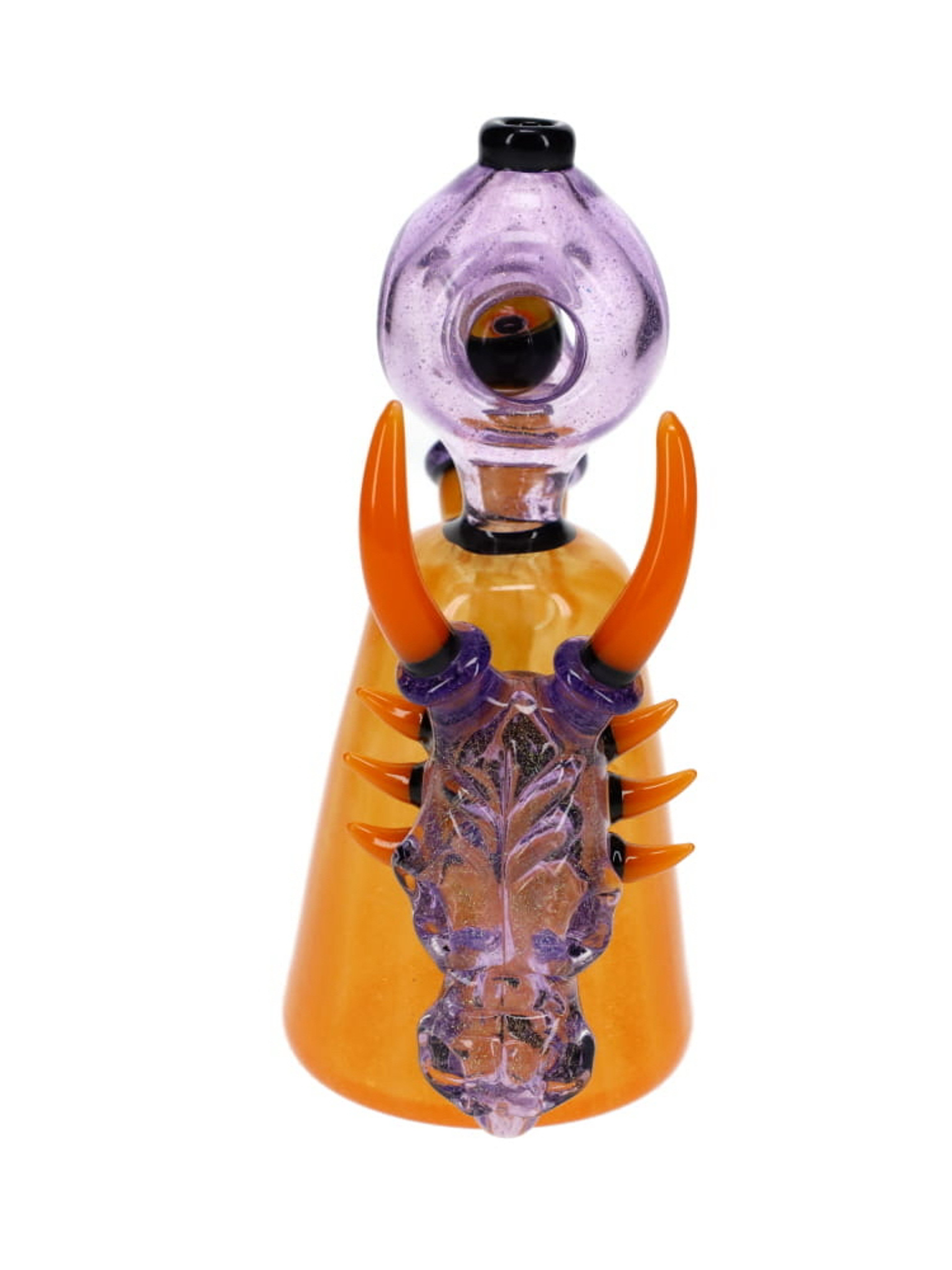 Preview pic of Hicdogg Dichro Dragon Skull Orange & Purple Rattler Rig
