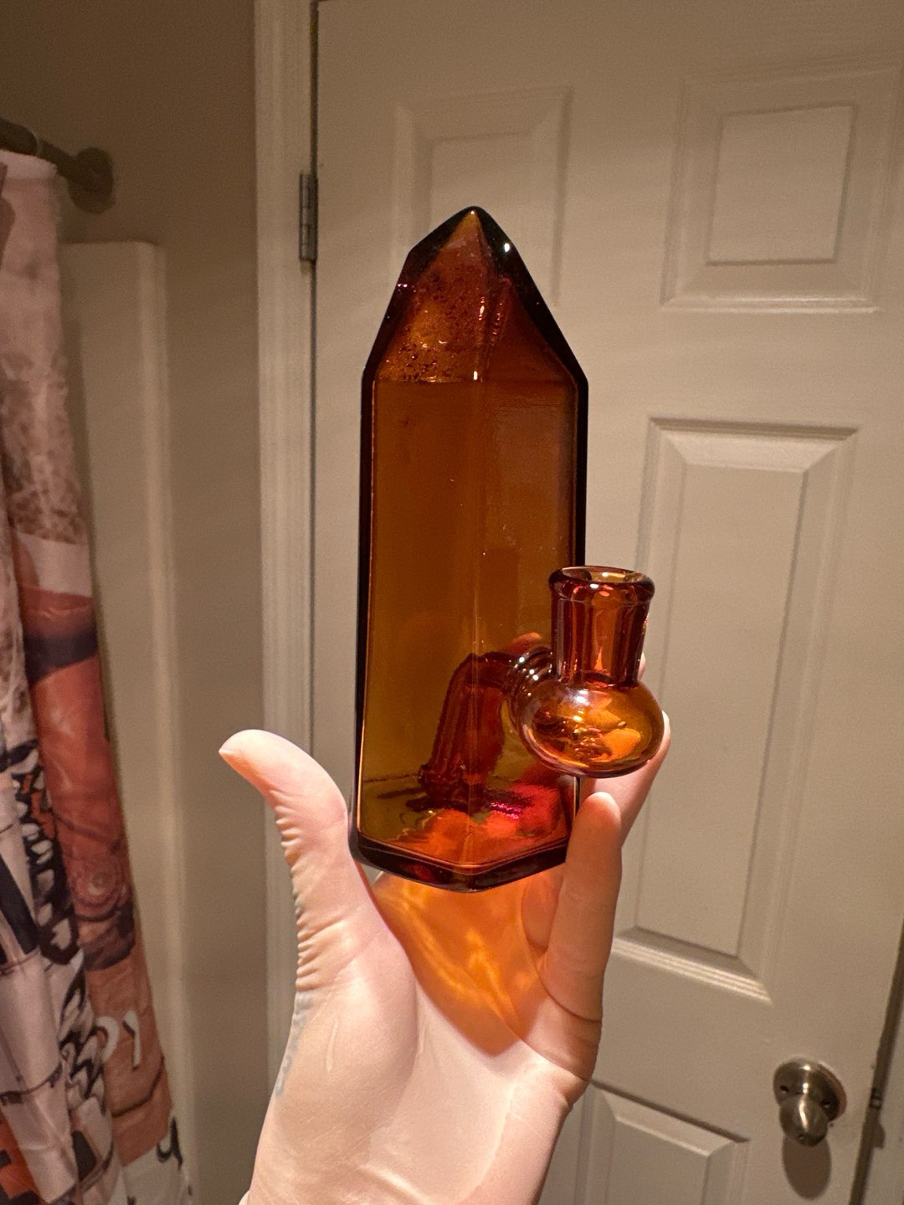 Preview pic of Diggers glass Signed Topaz Crystal Jammer ( Rare color )