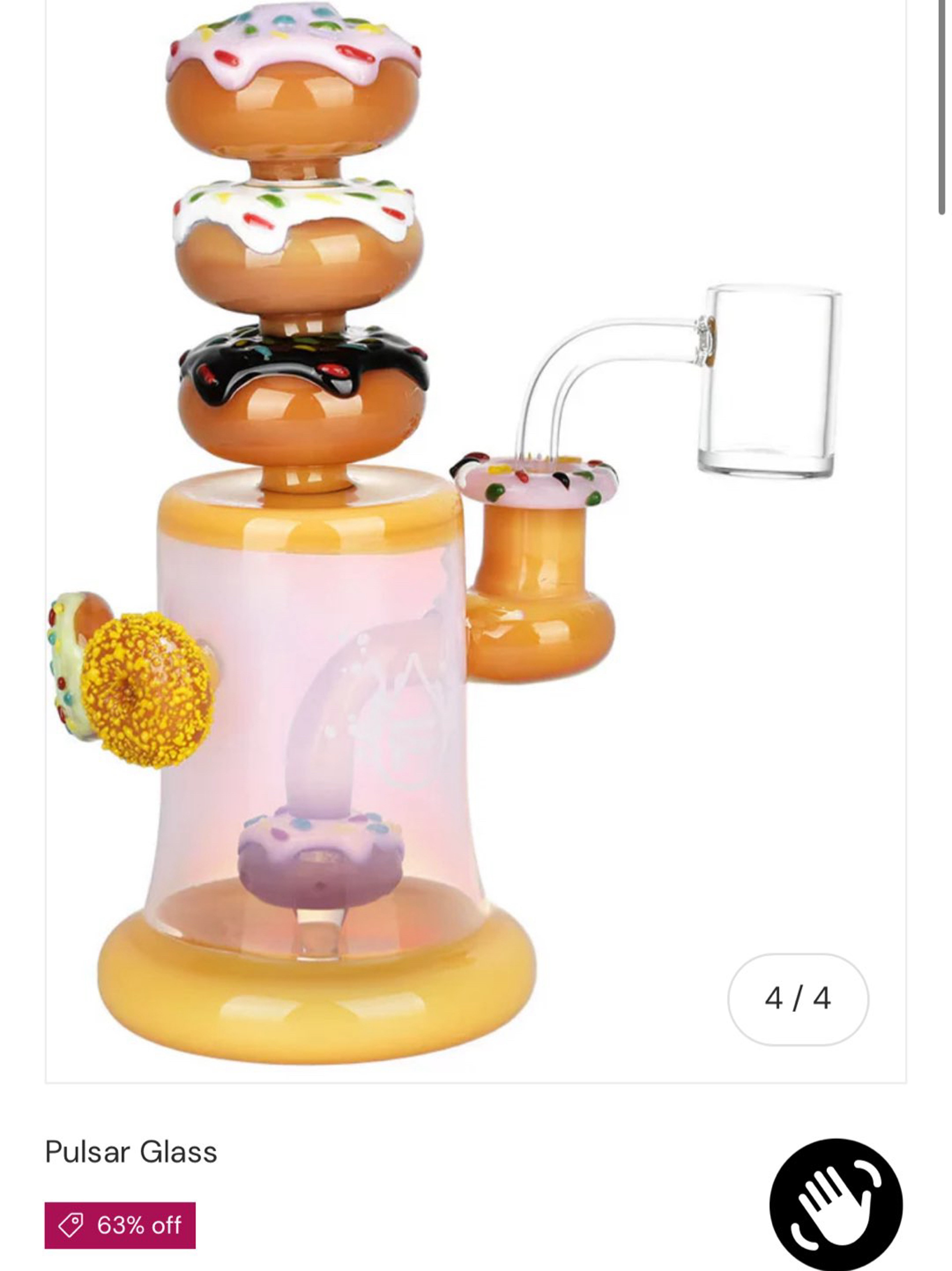 Preview pic of PULSAR DREAMY DONUTS DAB RIG | 8" | 14MM F