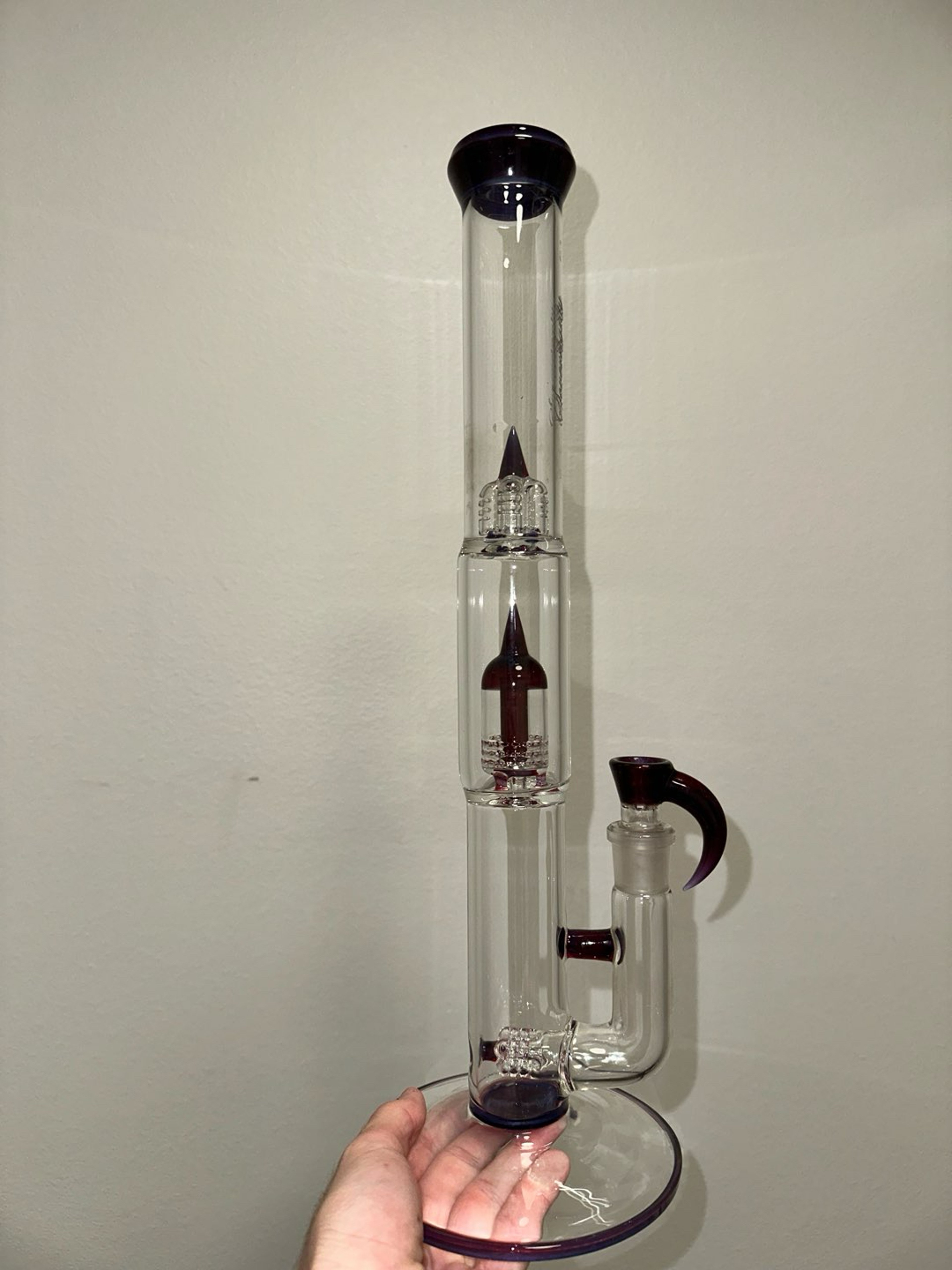 Preview pic of FA MINI-3 - DOME PHONIEX OVER FEATHERY BLUE SATIN