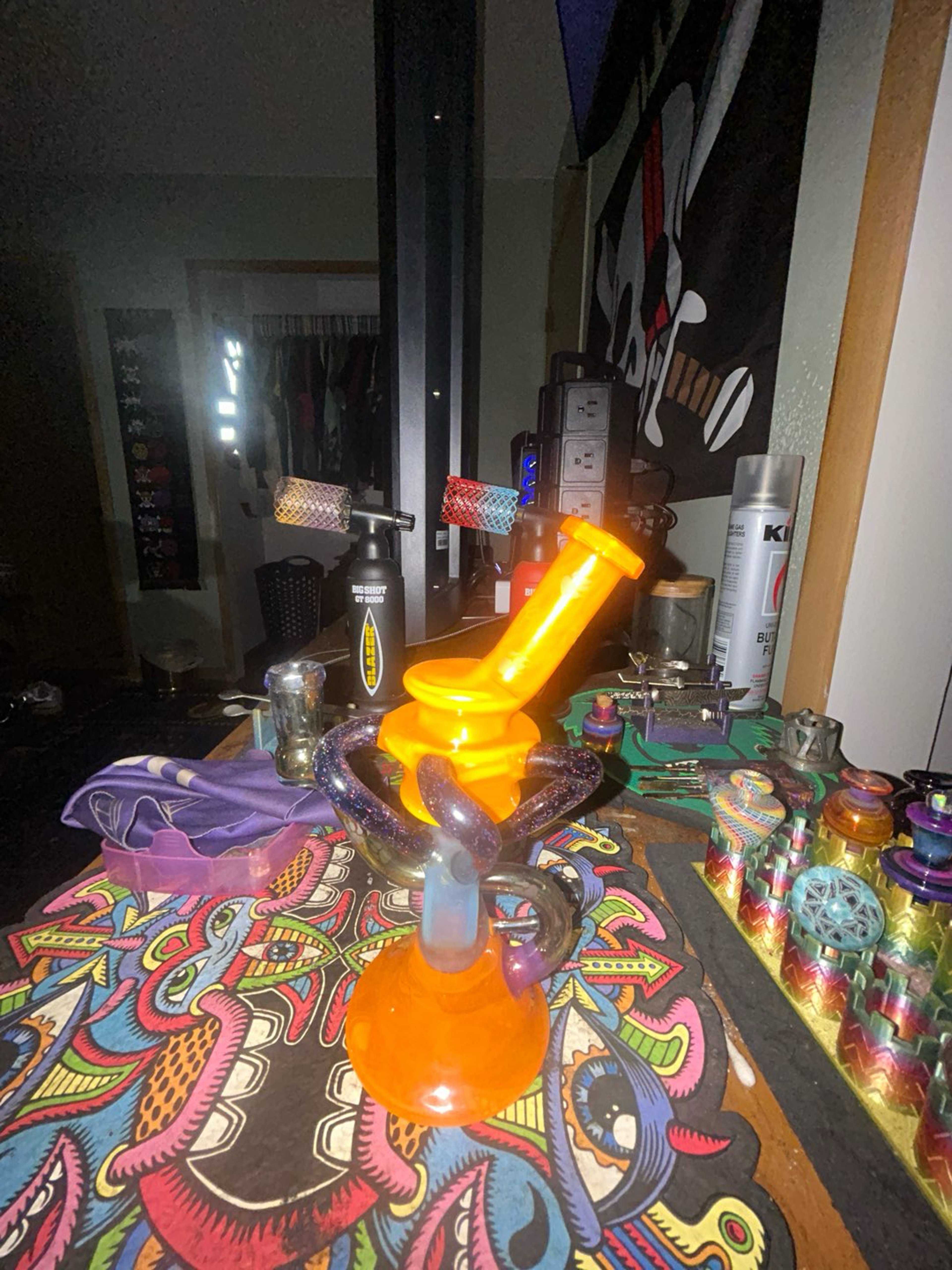 Preview pic of Wolfie Glass Triple uptake Donut Recycler
