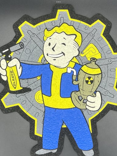 Preview pic of Hippie Hussle X Winemiller Art Champs Summer Release 2022 Fallout Vault Boy Moodmat