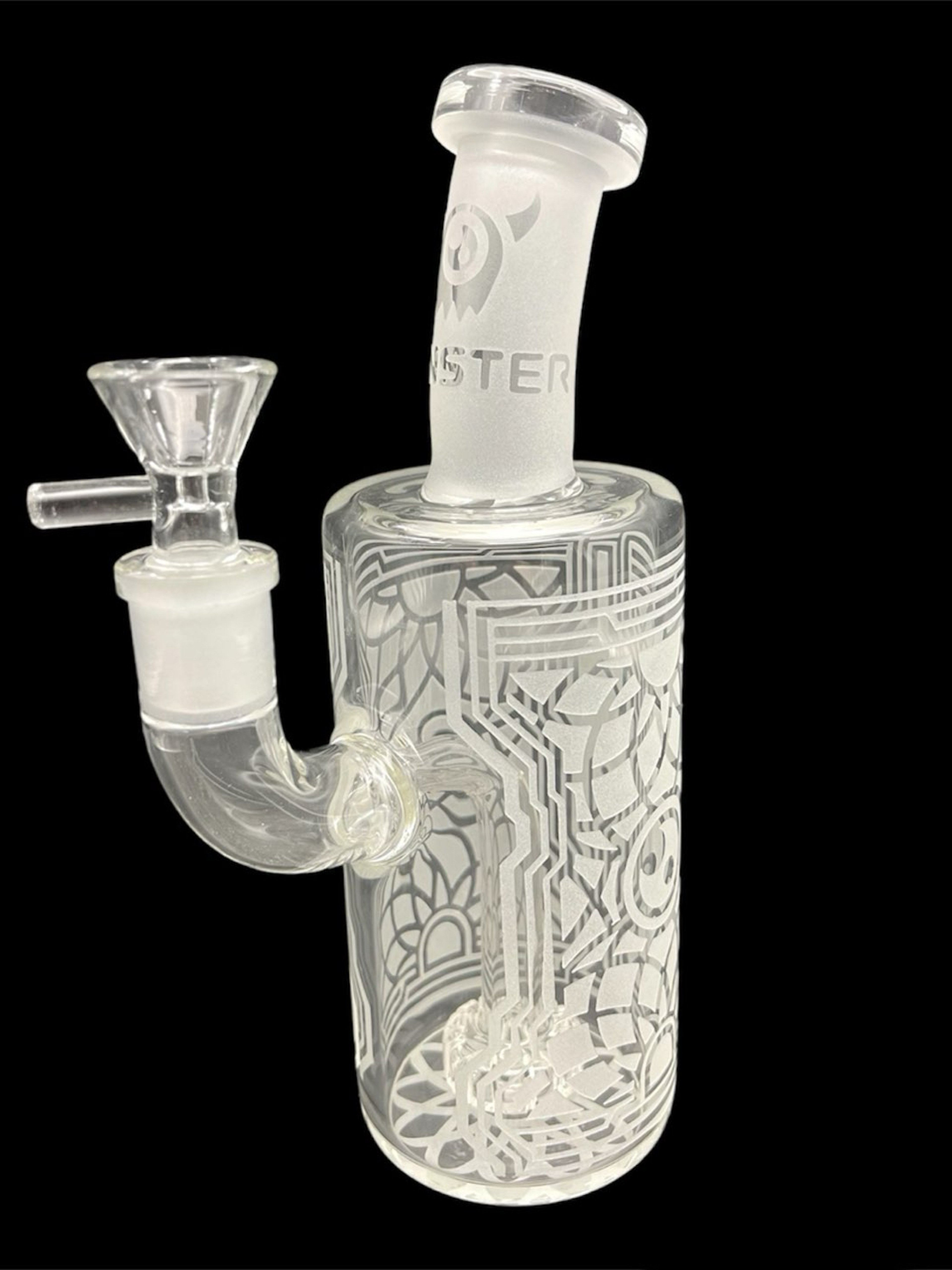 Preview pic of Monster Frosted Unique Mini Glass Bong 8''