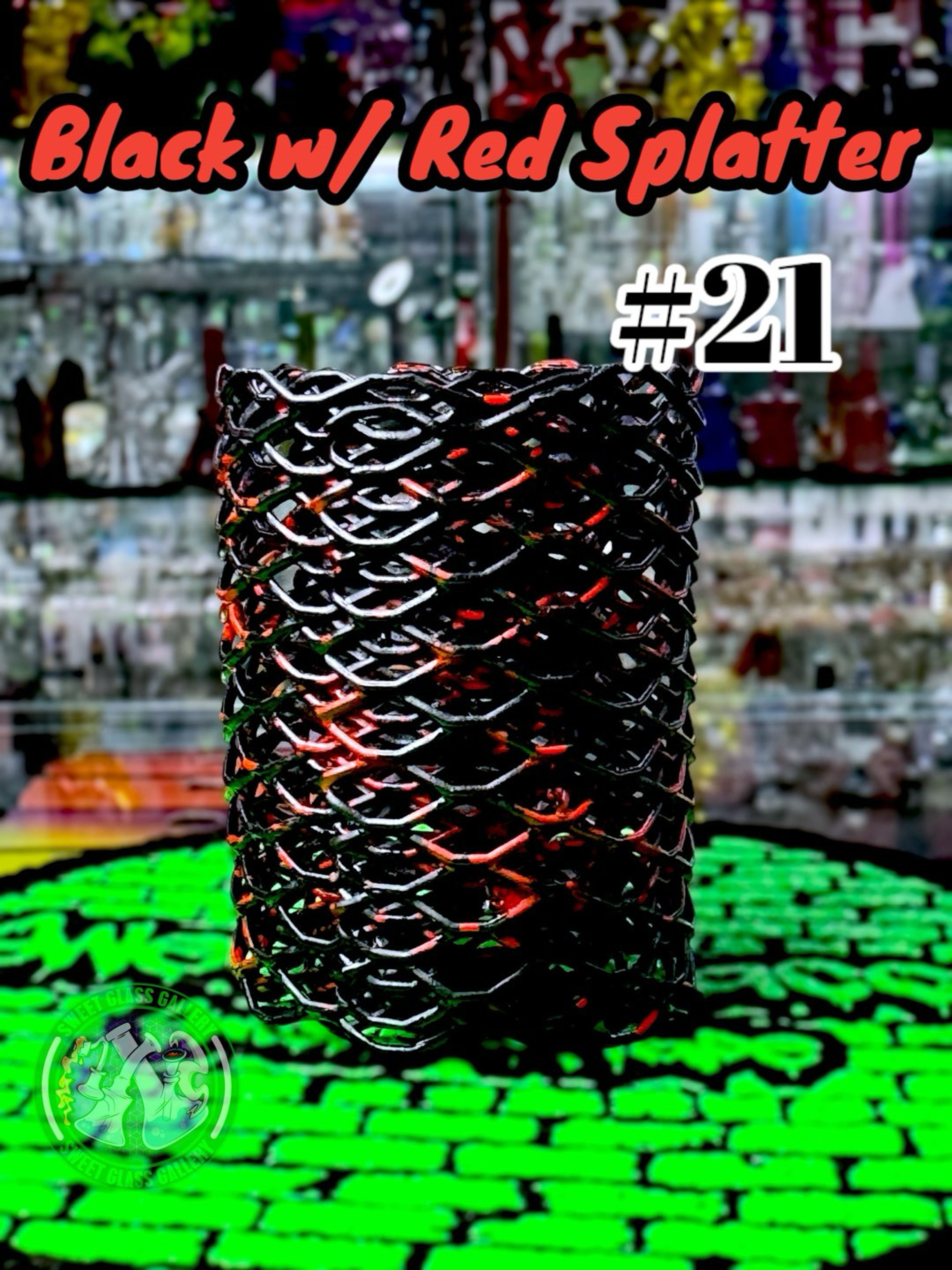 Preview pic of Heat Cage - Blazer GT8000 Torch Guard #21 - Black w/ Red Splatter