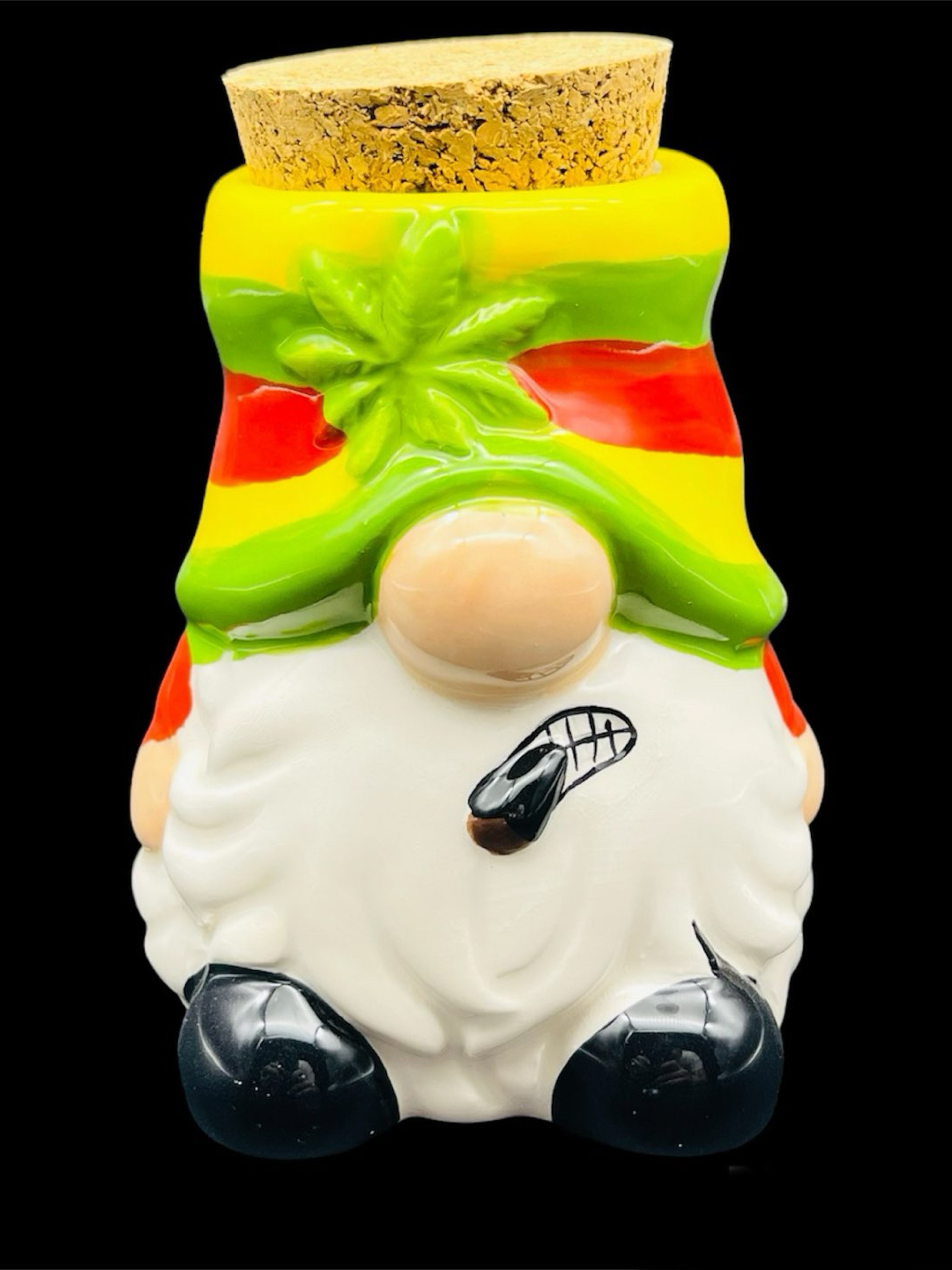Preview pic of GNOME CERAMIC STASH JAR MEDIUM