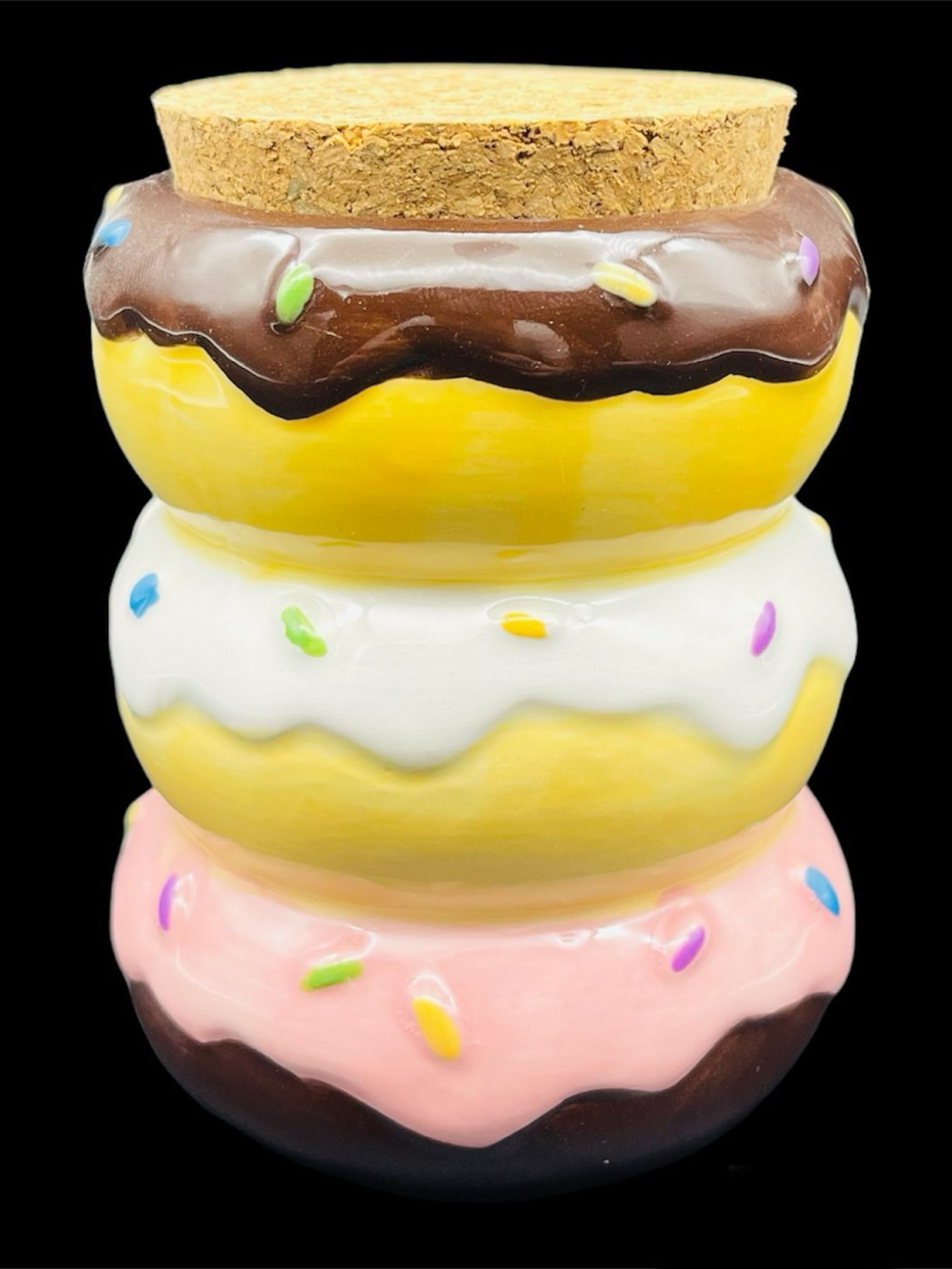Preview pic of DONUT CERAMIC STASH JAR MEDIUM