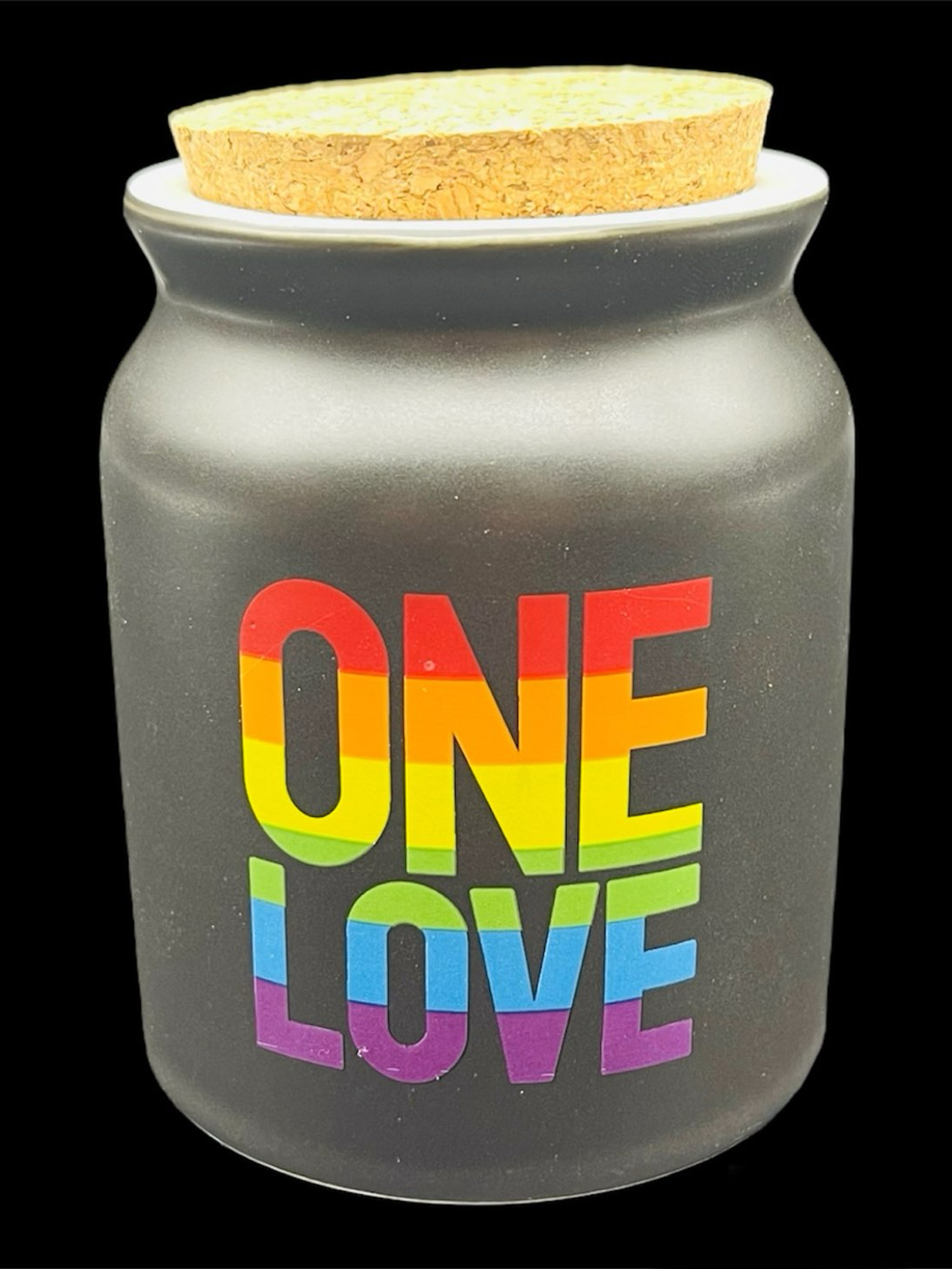 Preview pic of ONE LOVE CERAMIC STASH JAR MEDIUM