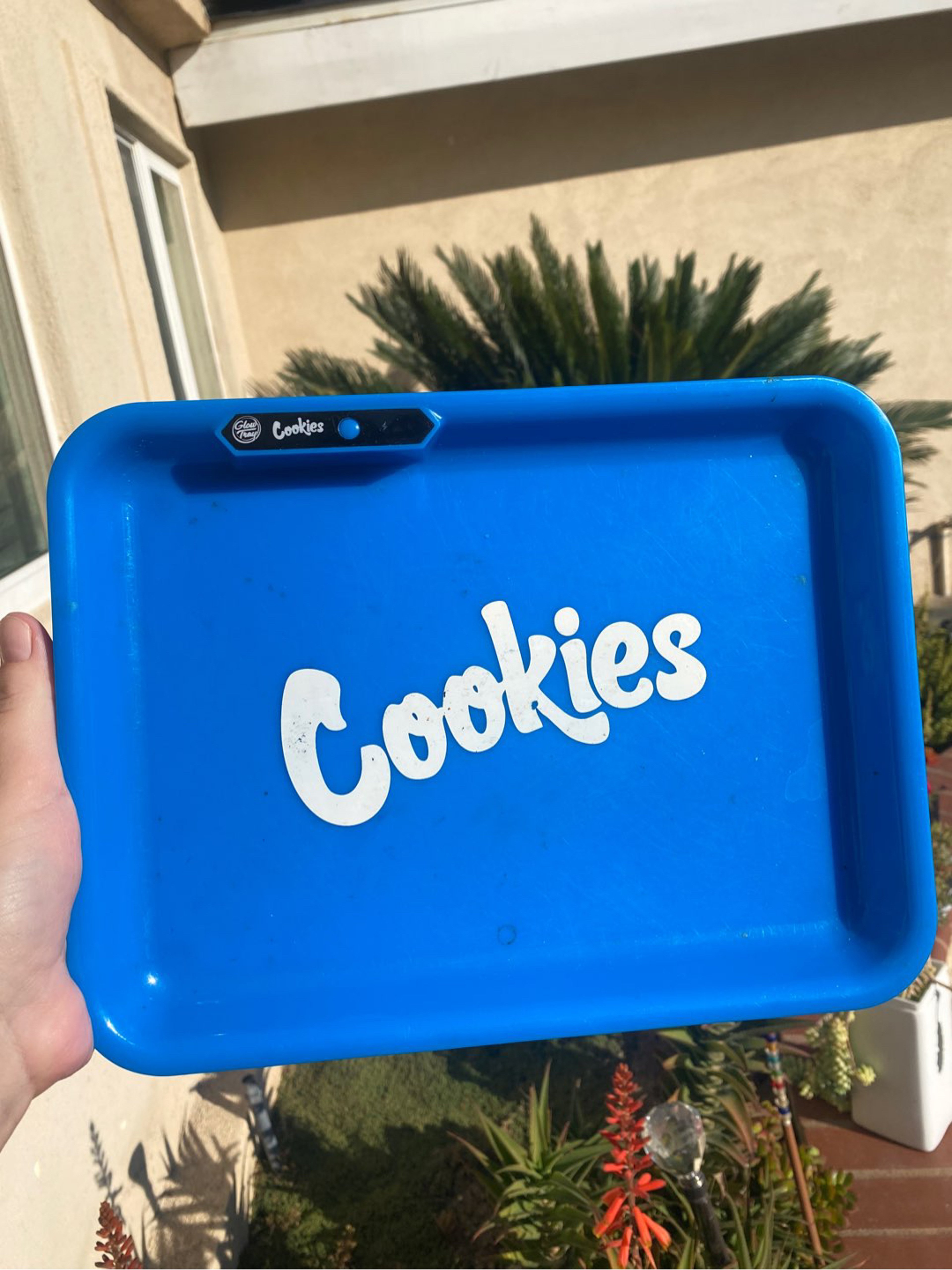 Preview pic of Used Blue Light up Cookies Rolling Tray