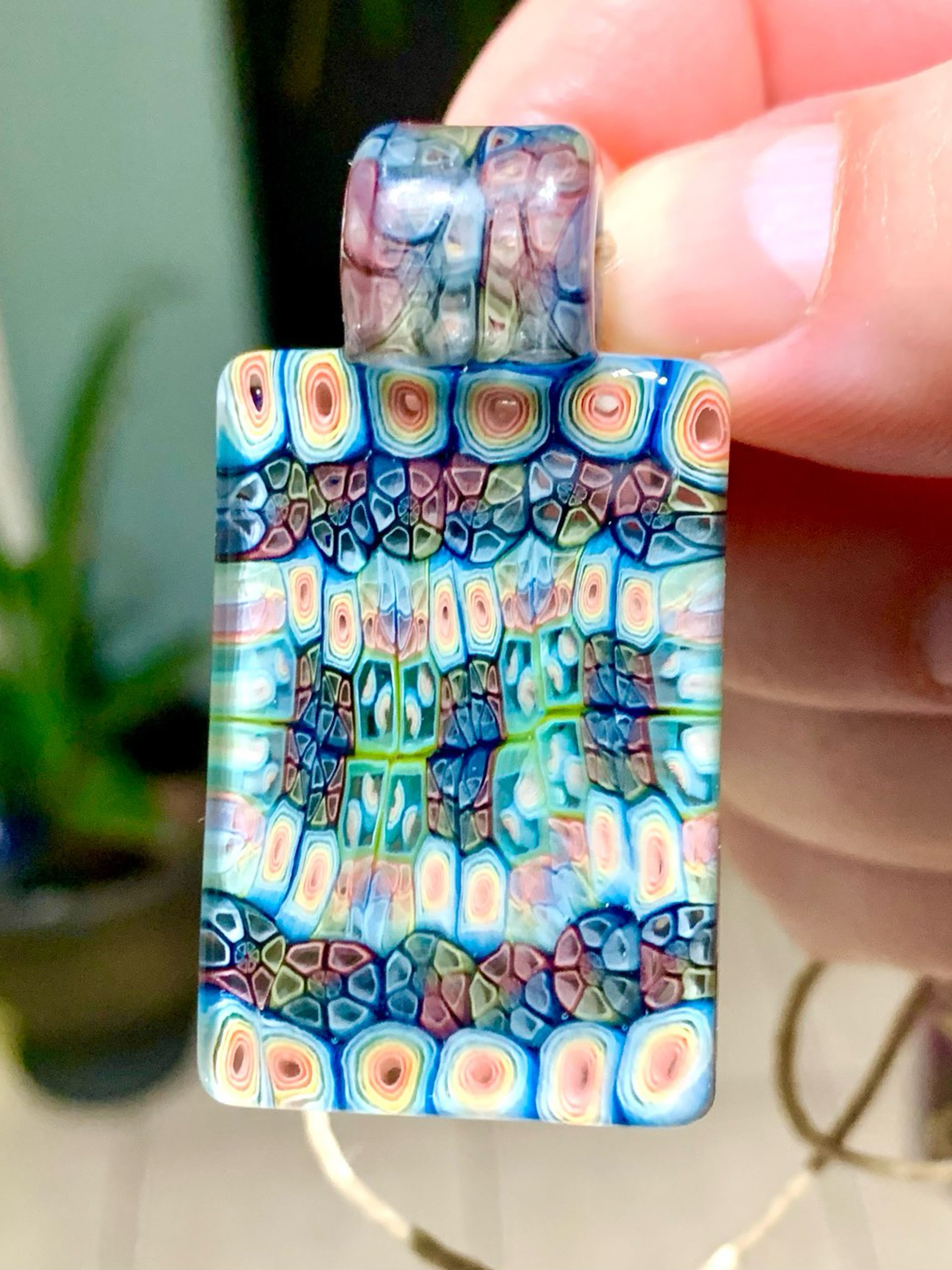 Preview pic of Jeff Heath Bar Murrine Tile Pendant