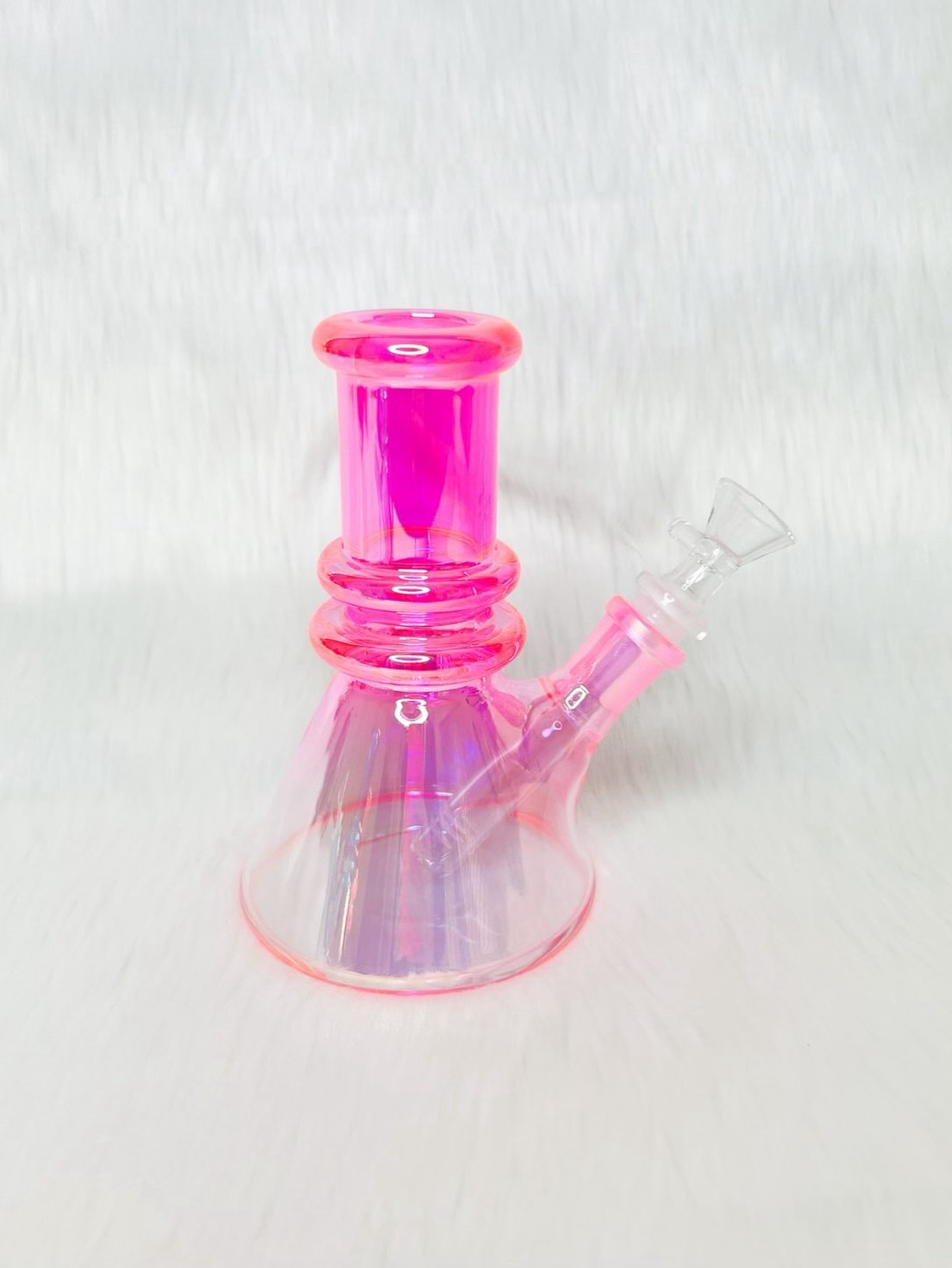Preview pic of Mini Pink Iridescent Beaker