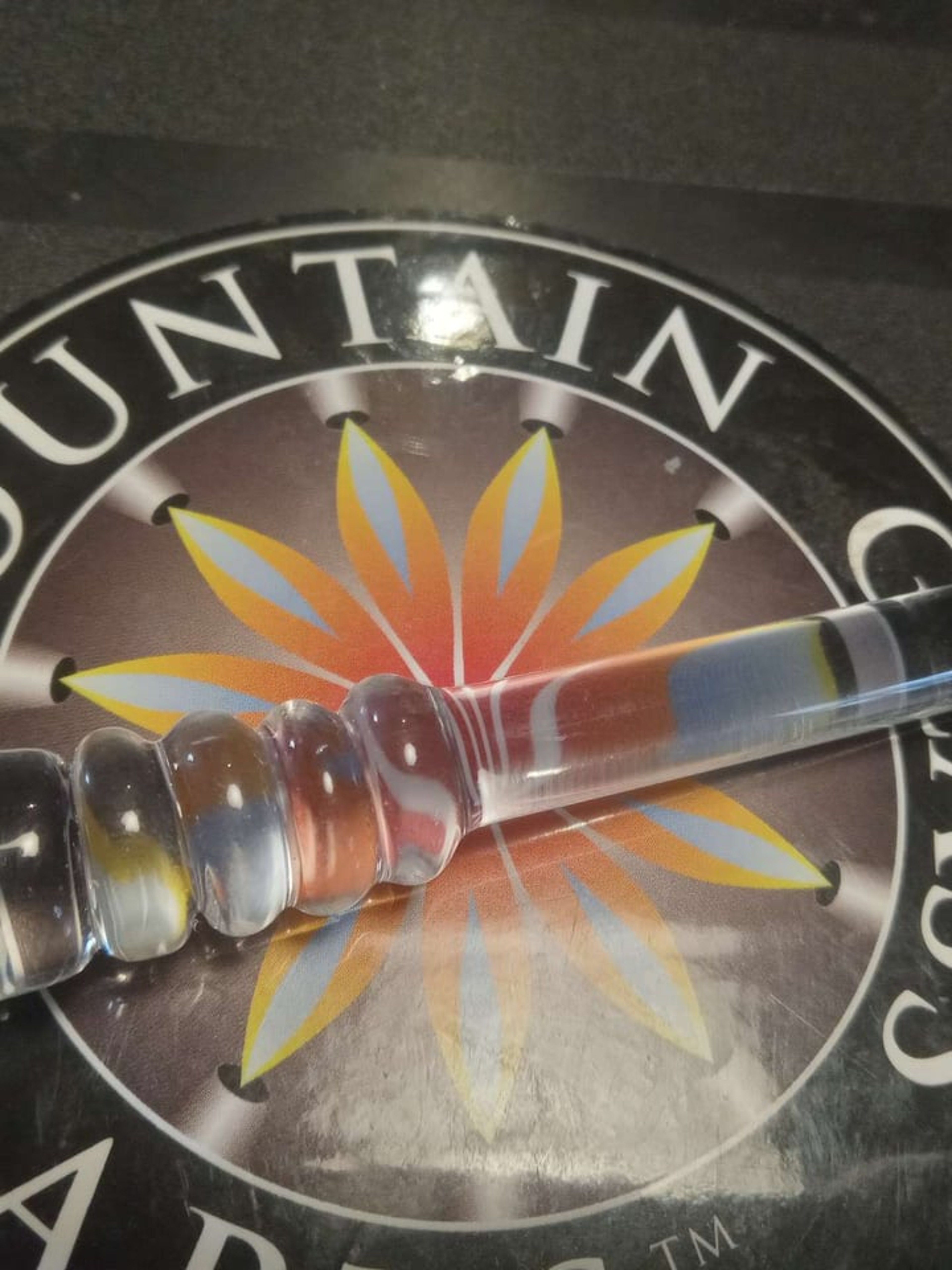 Preview pic of Dab tool with encased green opal