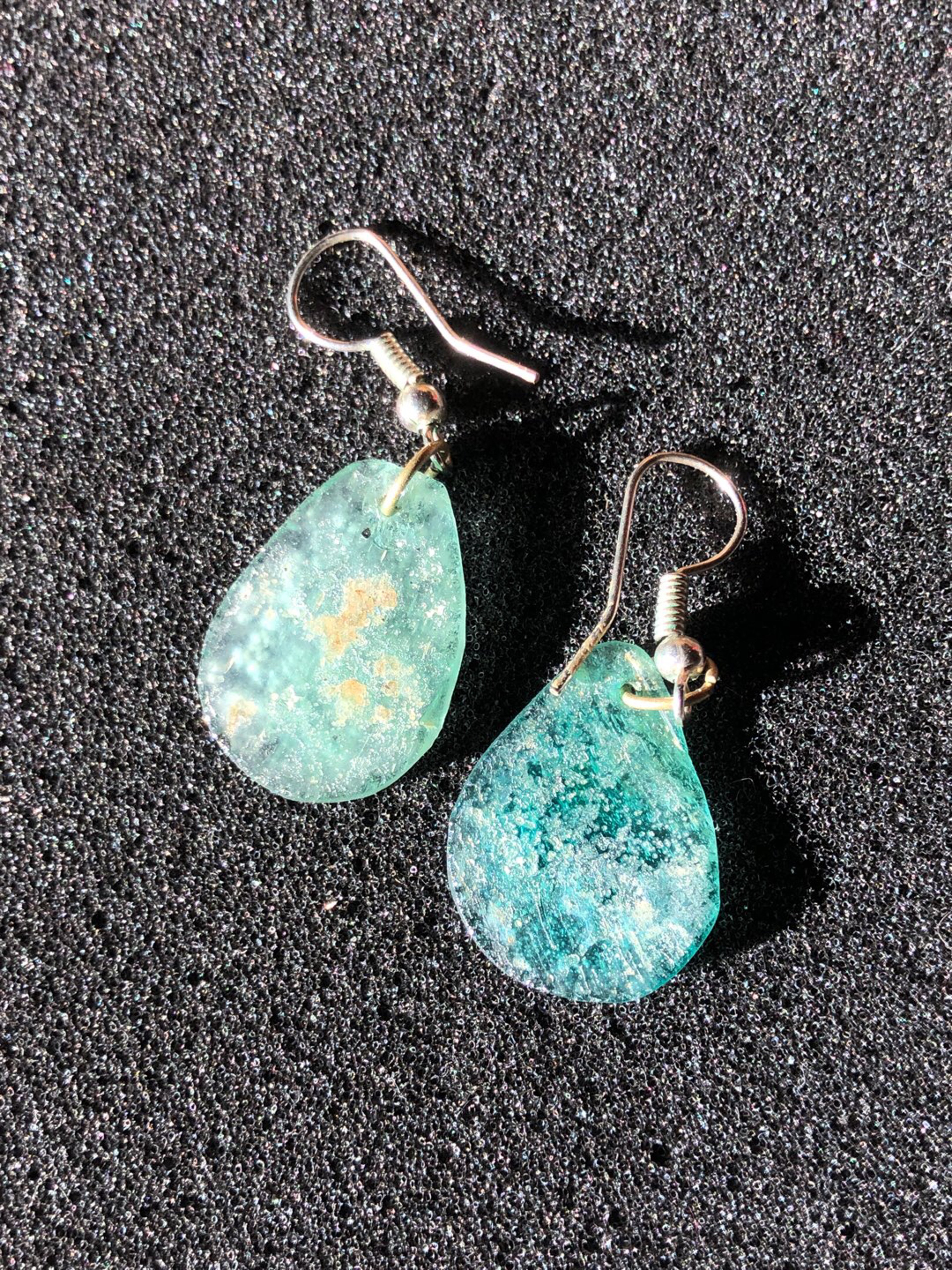 Ancient Roman Glass Earrings image 0