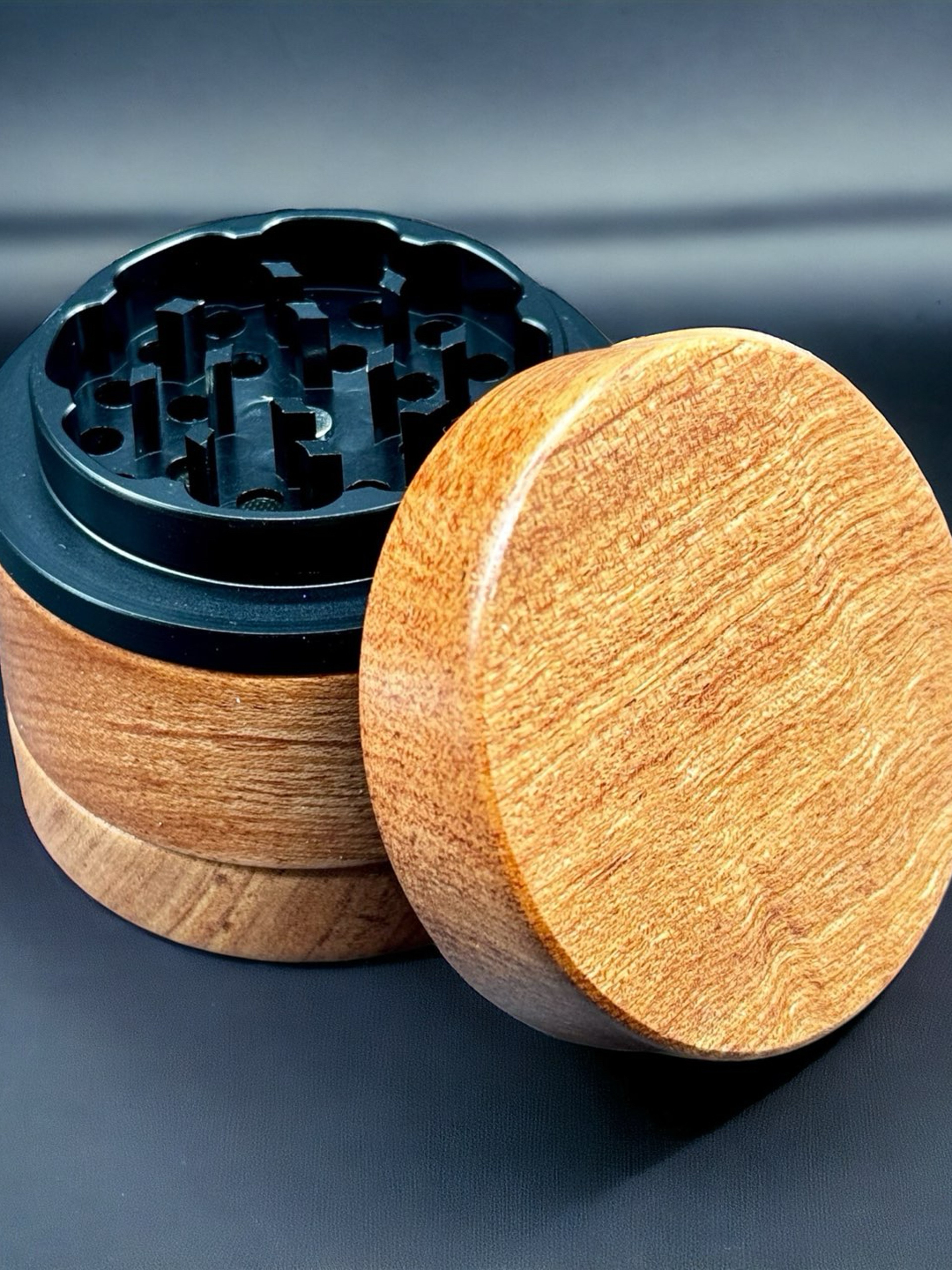 Preview pic of Modern Wooden Herb Grinder 60mm