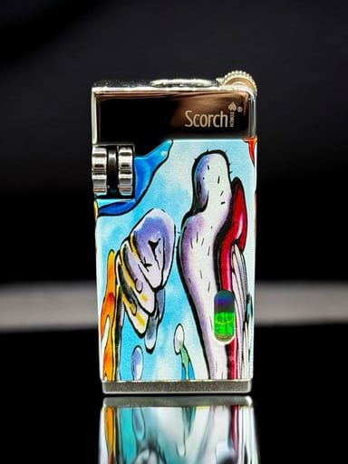 Preview pic of Ultra Slim Scorch Torch Lighter Double Flame Glow in the Dark 61649