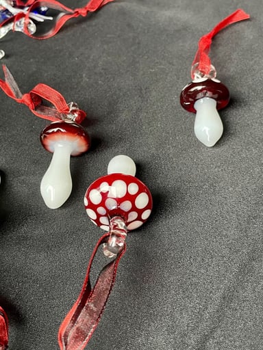 Preview pic of Mushroom Christmas ornament