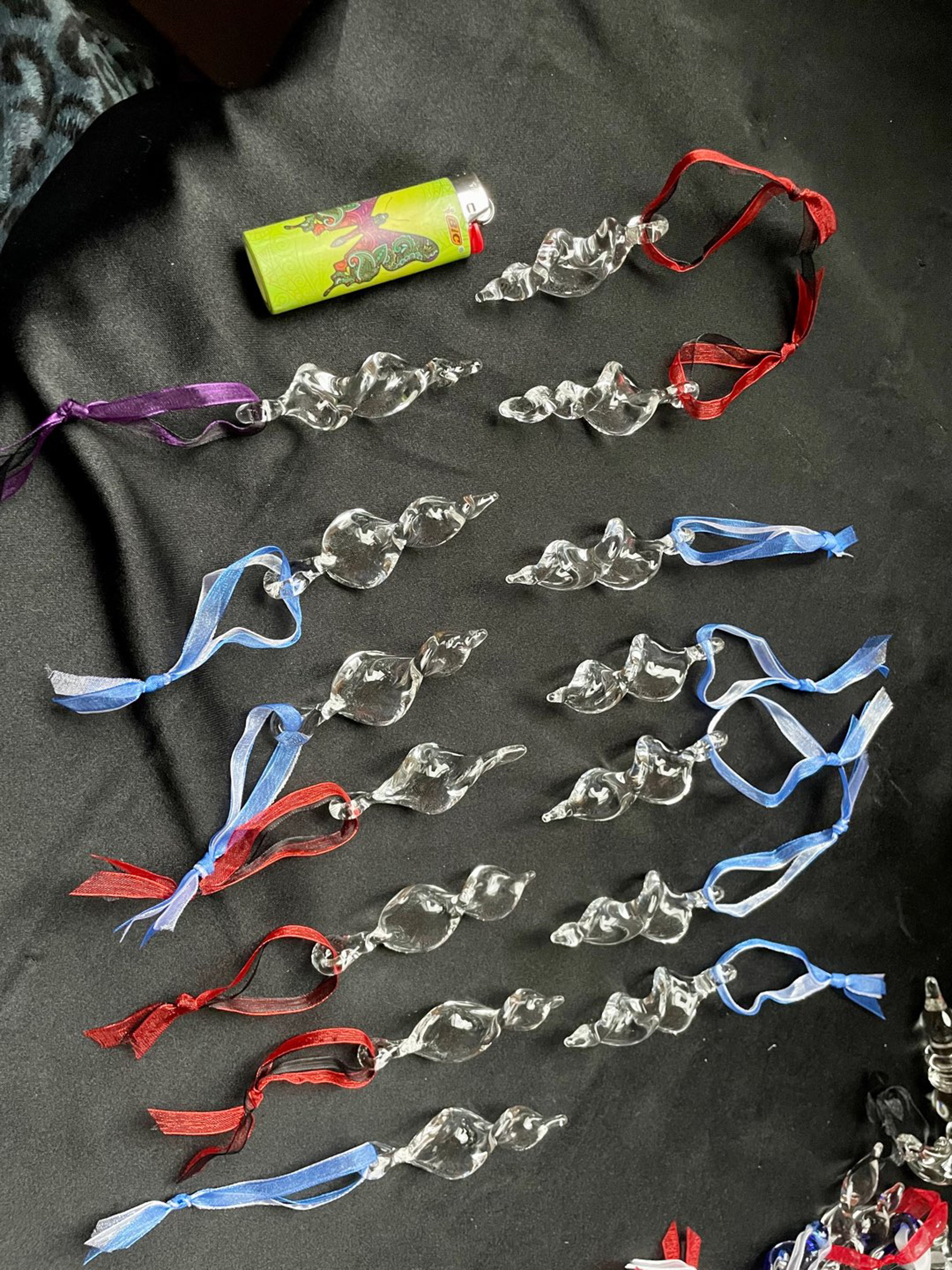 Preview pic of Set of 5 twist ornaments