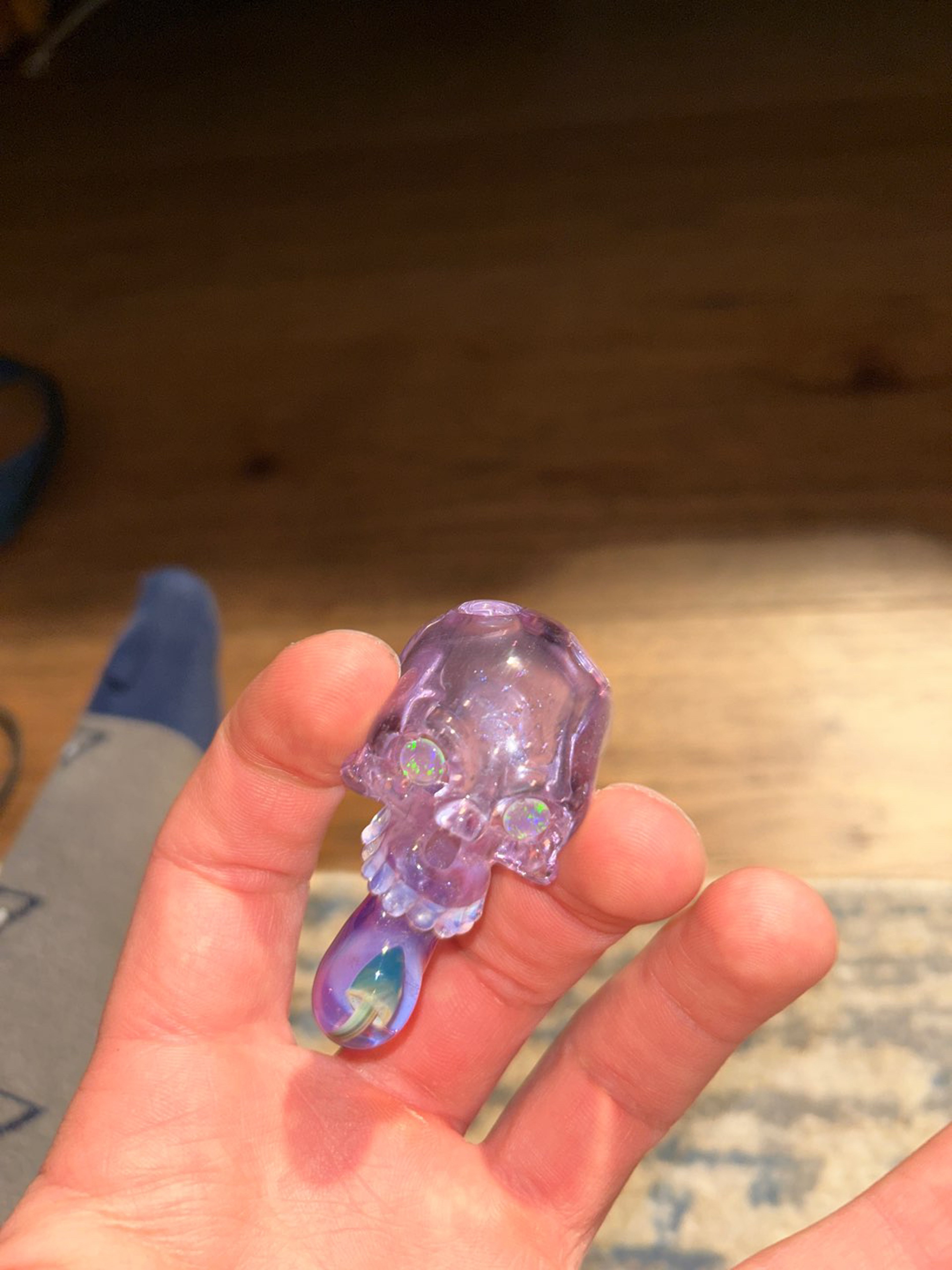 Preview pic of Lee Brodee custom, signed skull
