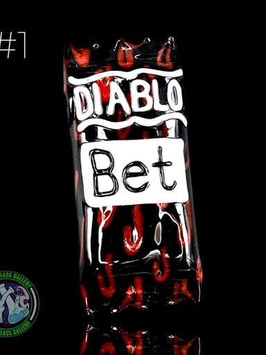 Preview pic of Heretic Glass - Diablo Hot Sauce Packet Pendant