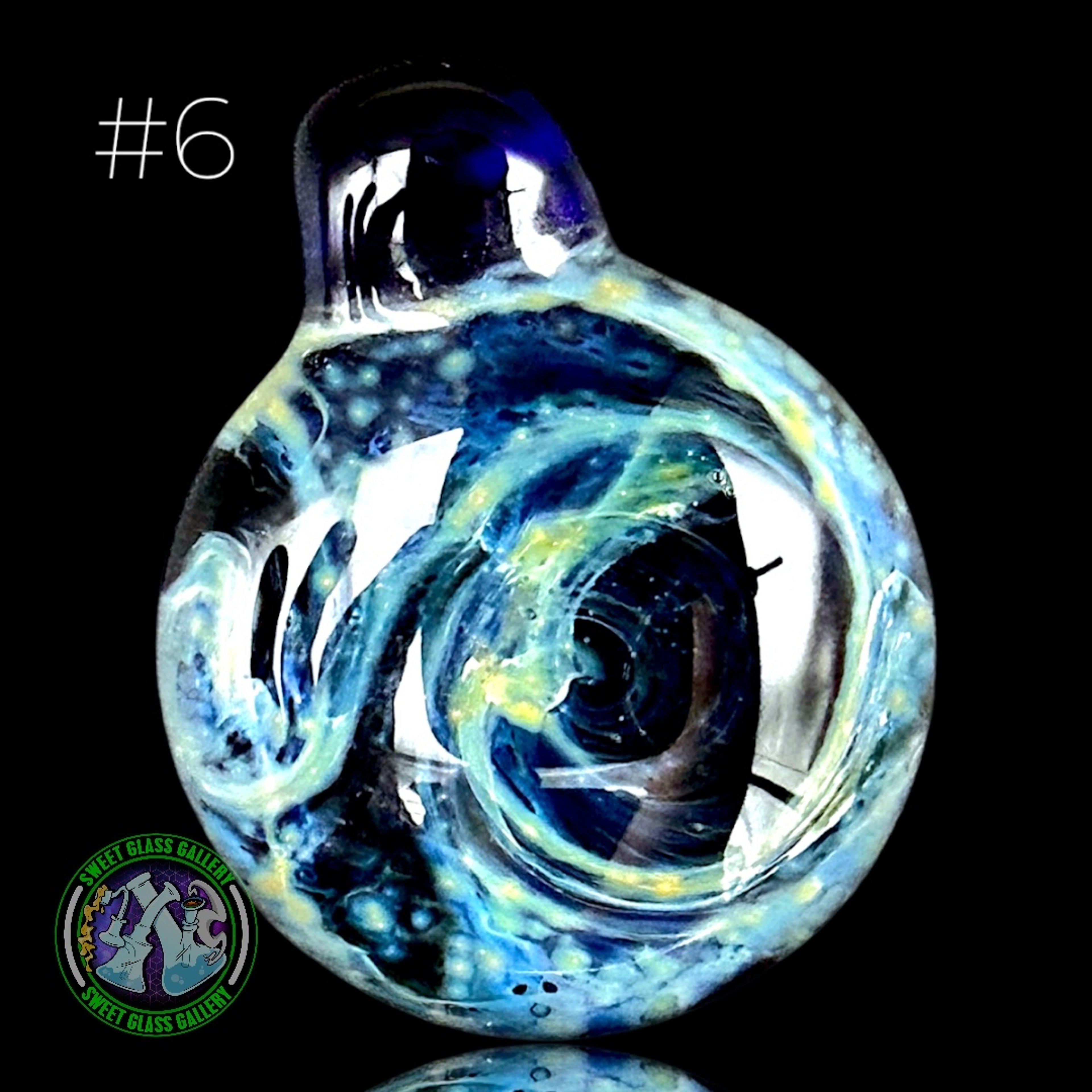Ben’s Glass Art - Pendant #6 - Space Tech image 0