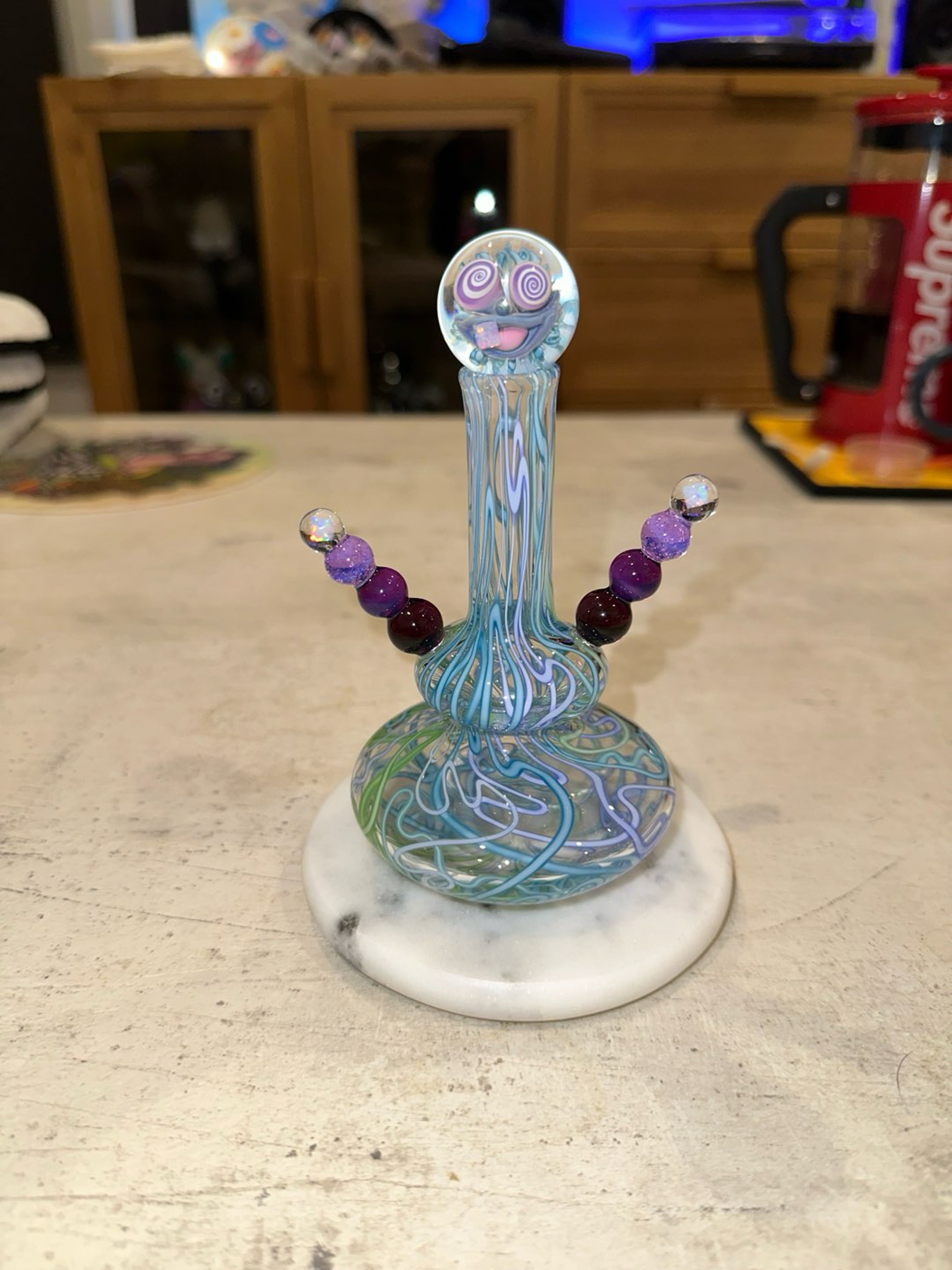 Preview pic of 2021 Mike Gong Acid Eater Marble & Matching Vase