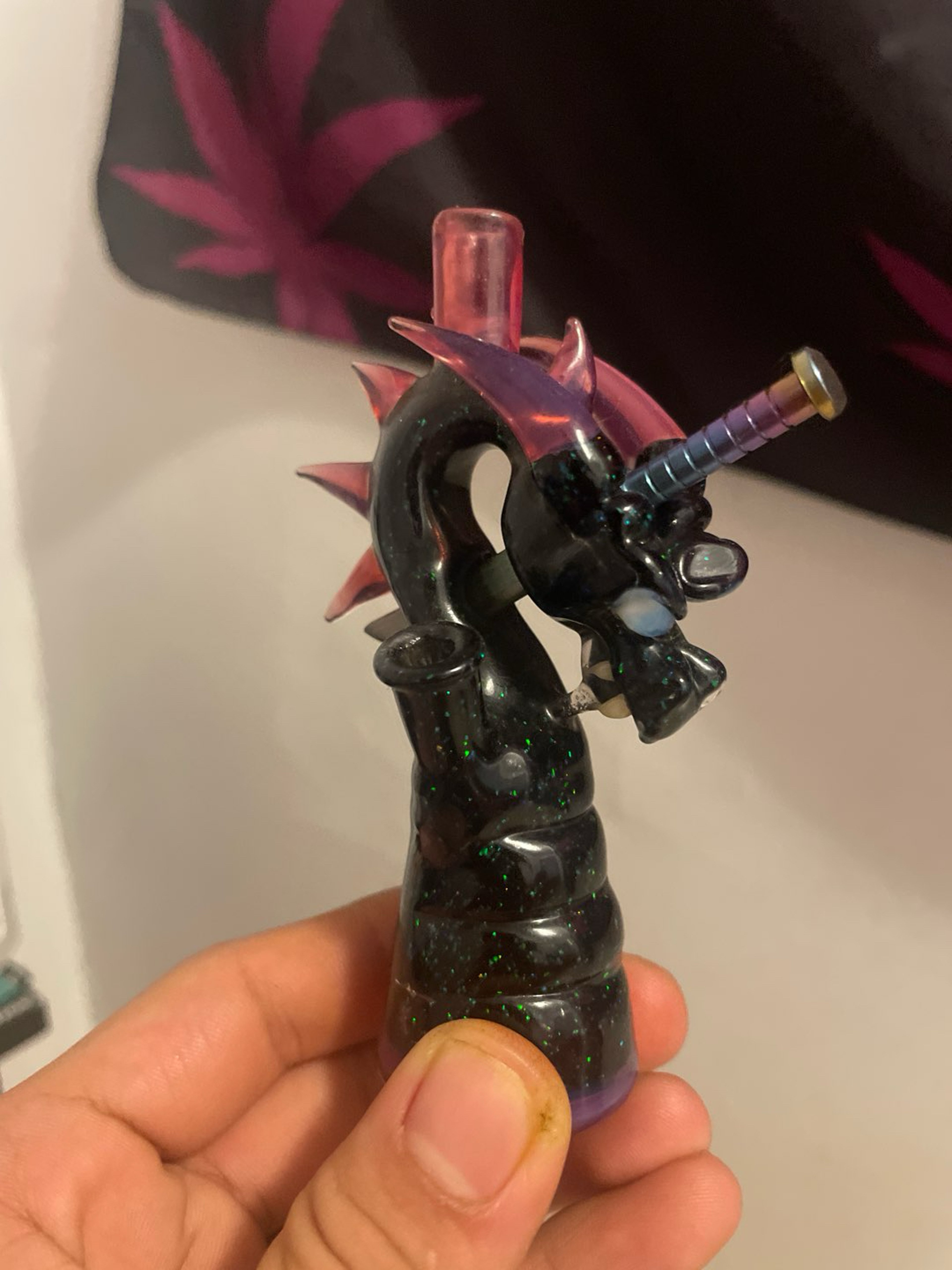 Preview pic of Tony Kazy 5mm slain dragon  crushed opal