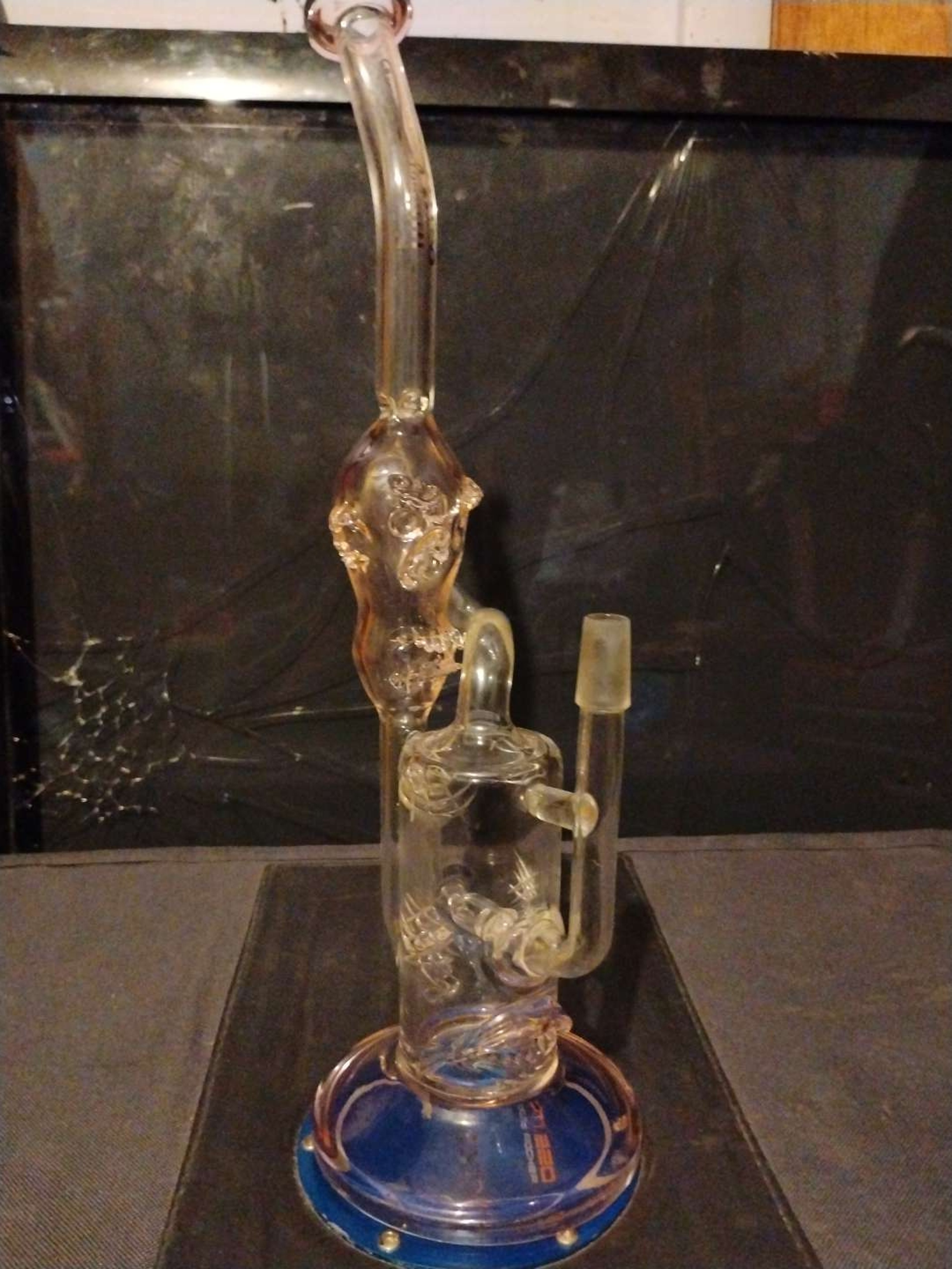 Pink stained glass Recycler image 0