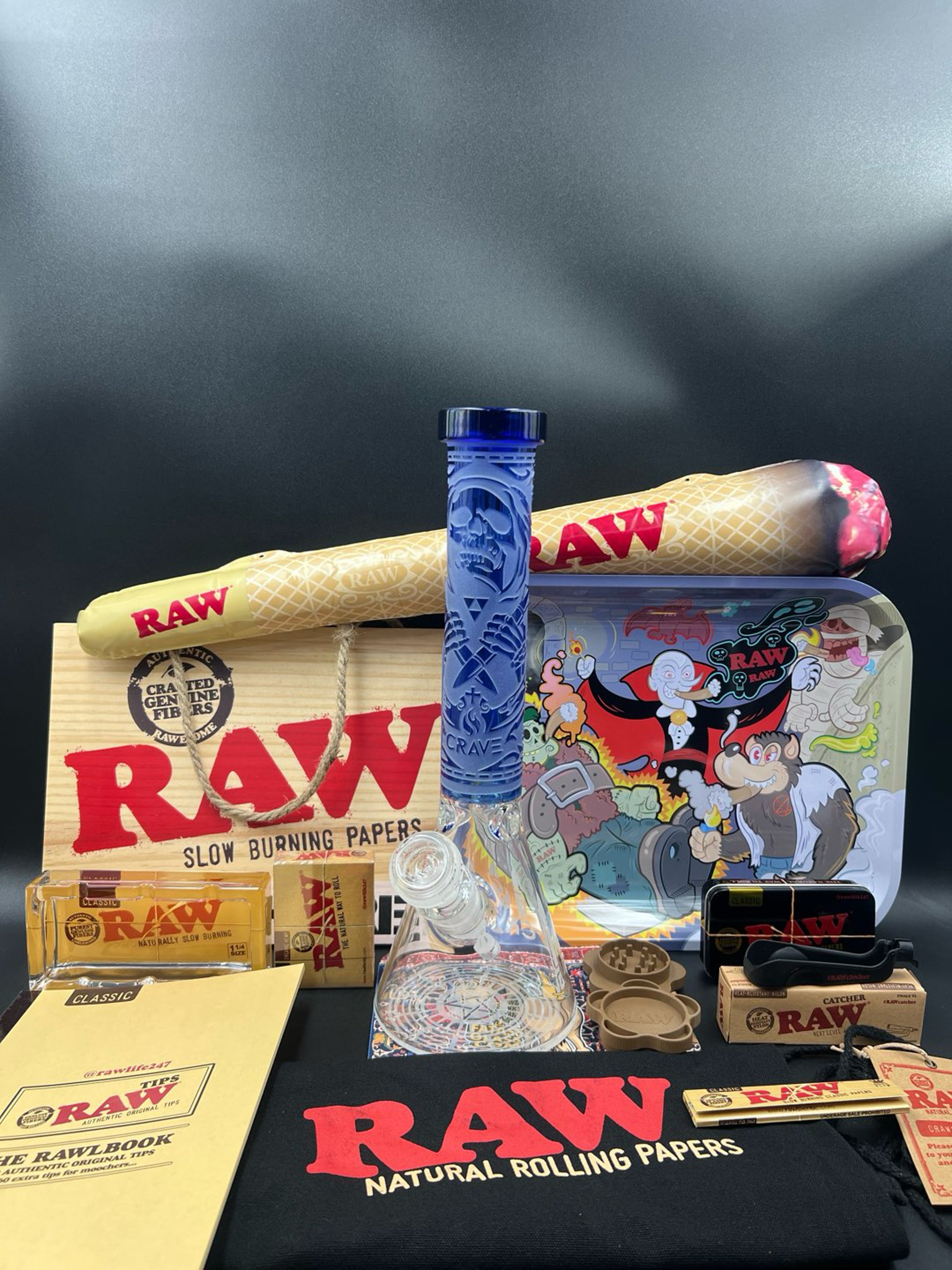Preview pic of Crave x RAW Sandblasted Beaker SET