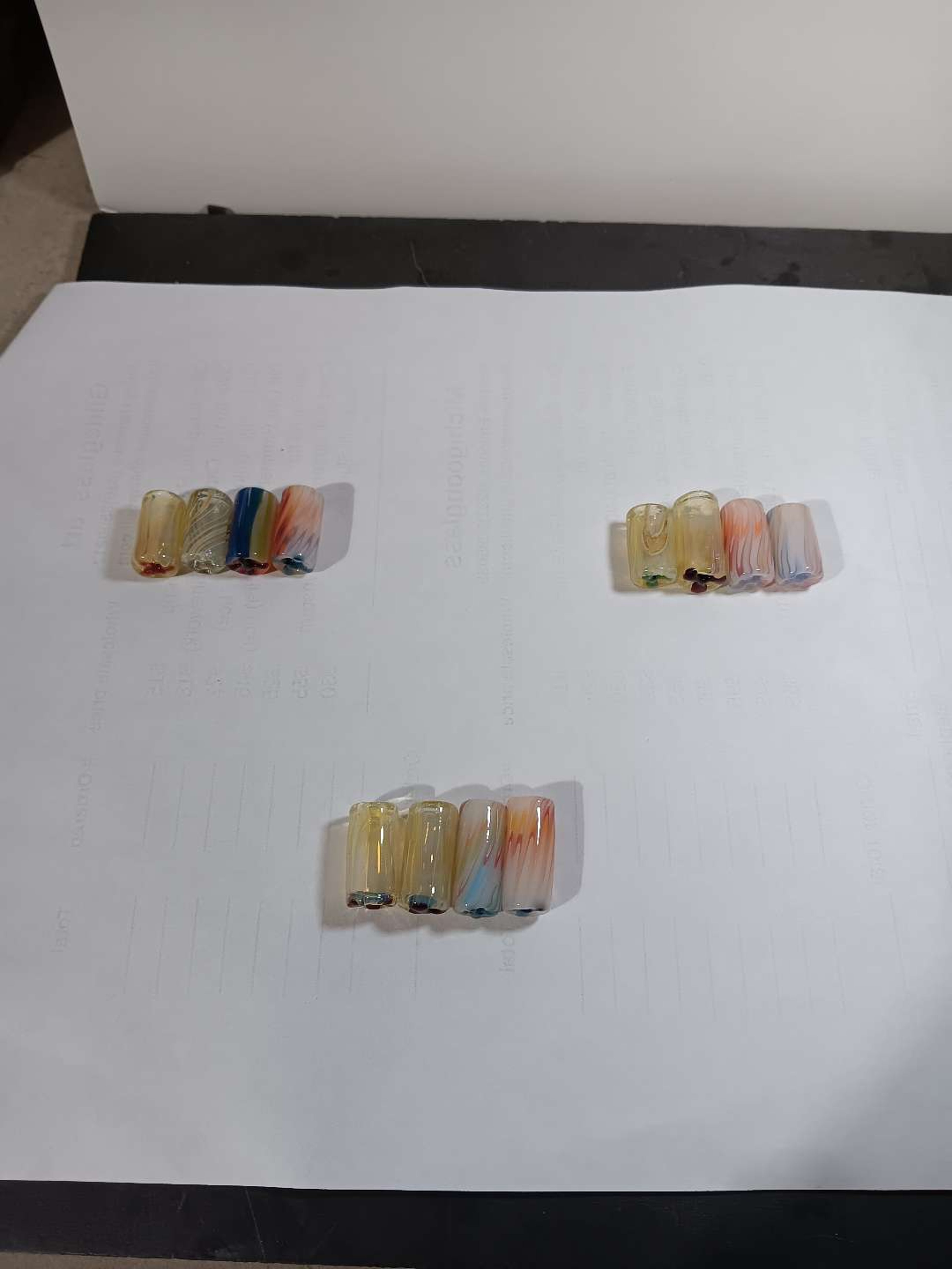 Preview pic of Hand made 3 and 4 hole 10mm glass joint tips 4 packs
