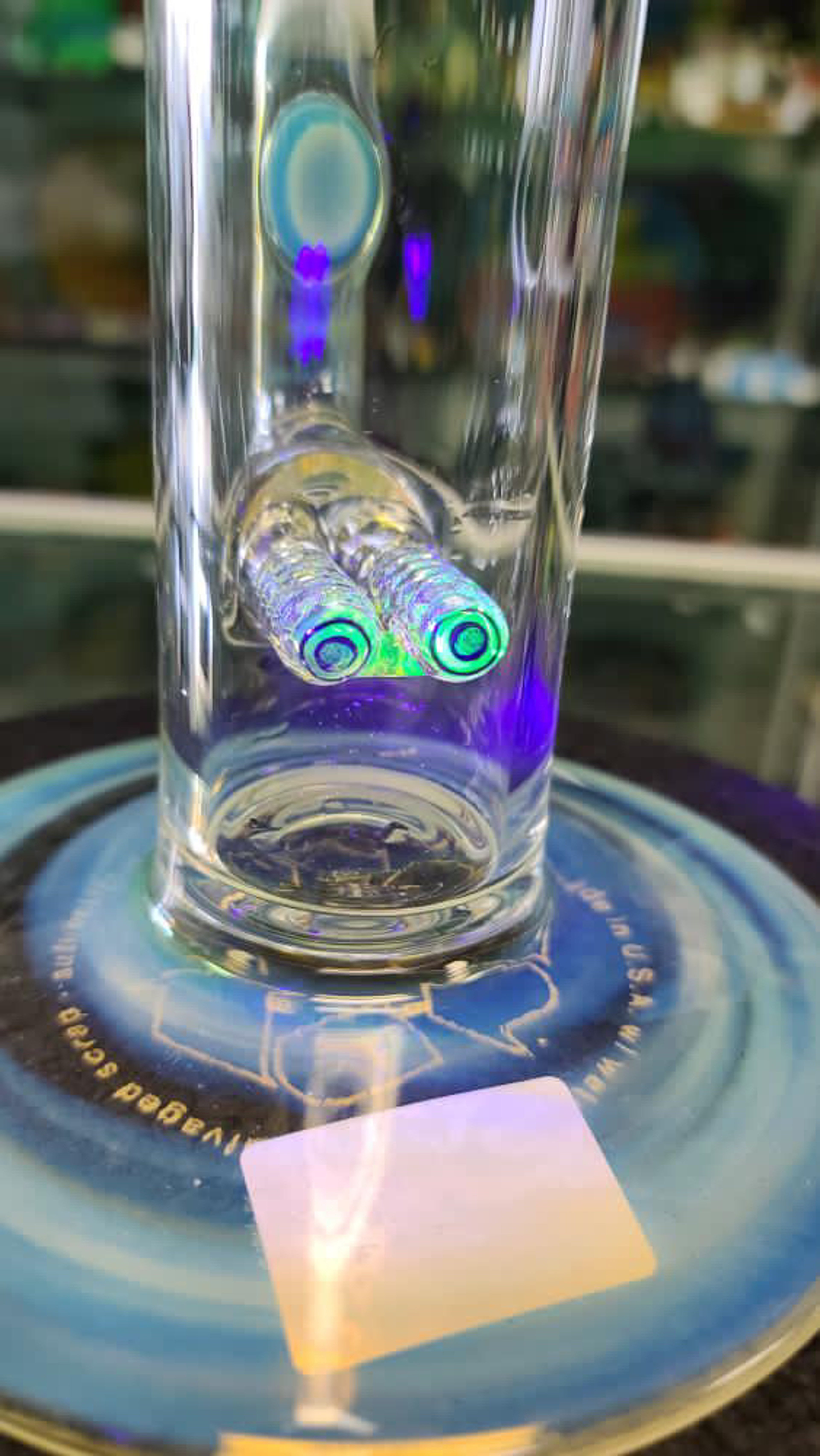 Preview pic of Yougo Boro Dual Stem W/ Valt Glass Slide