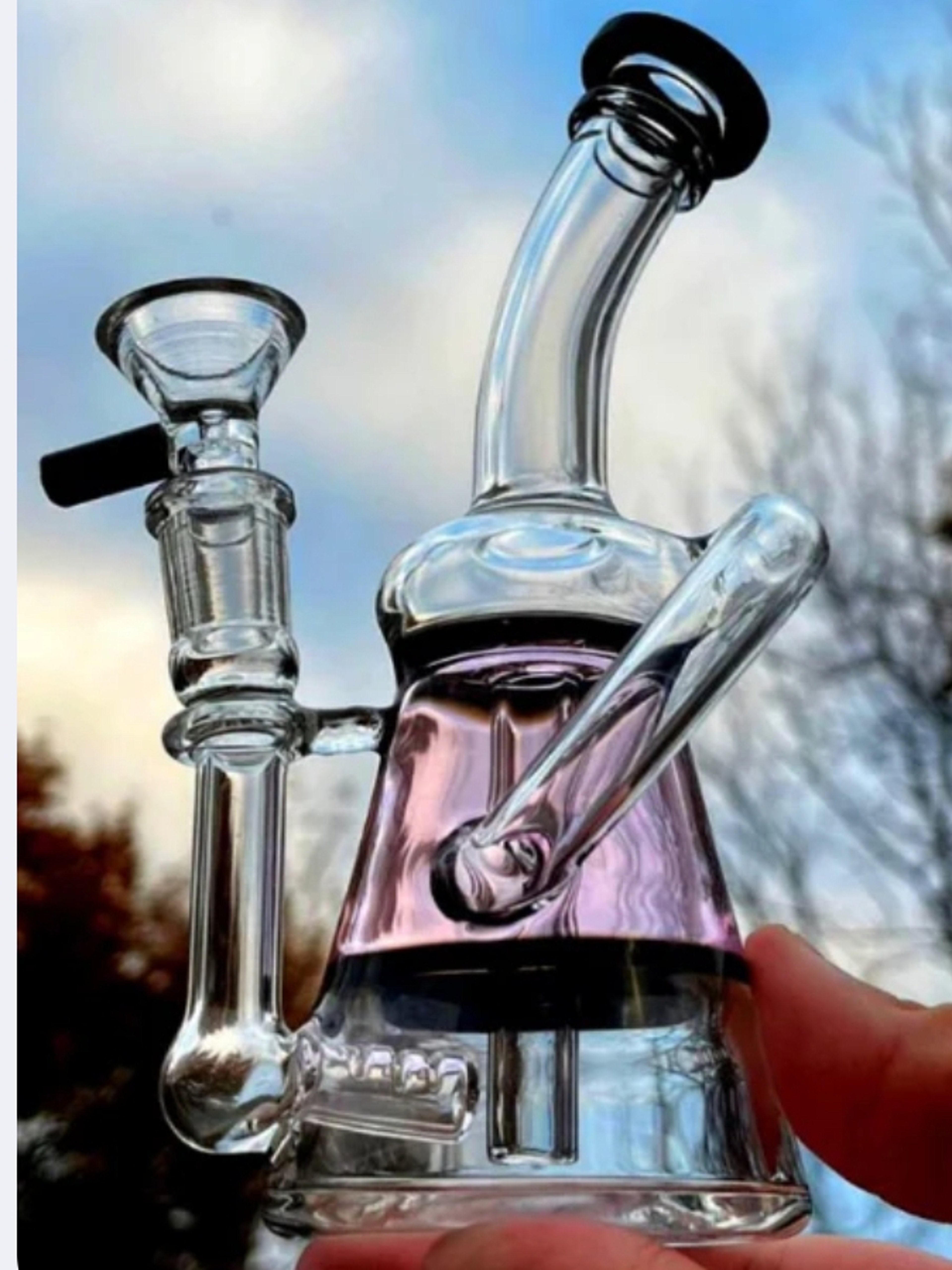 Preview pic of Chilled Spectrum: 7" Frosted Glass  Rig Bubbler