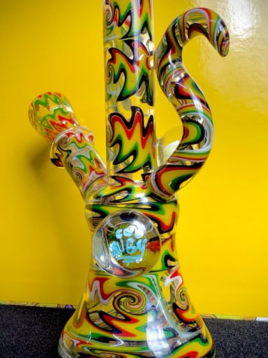 Preview pic of Augy Glass Rasta UV Mini Tube
