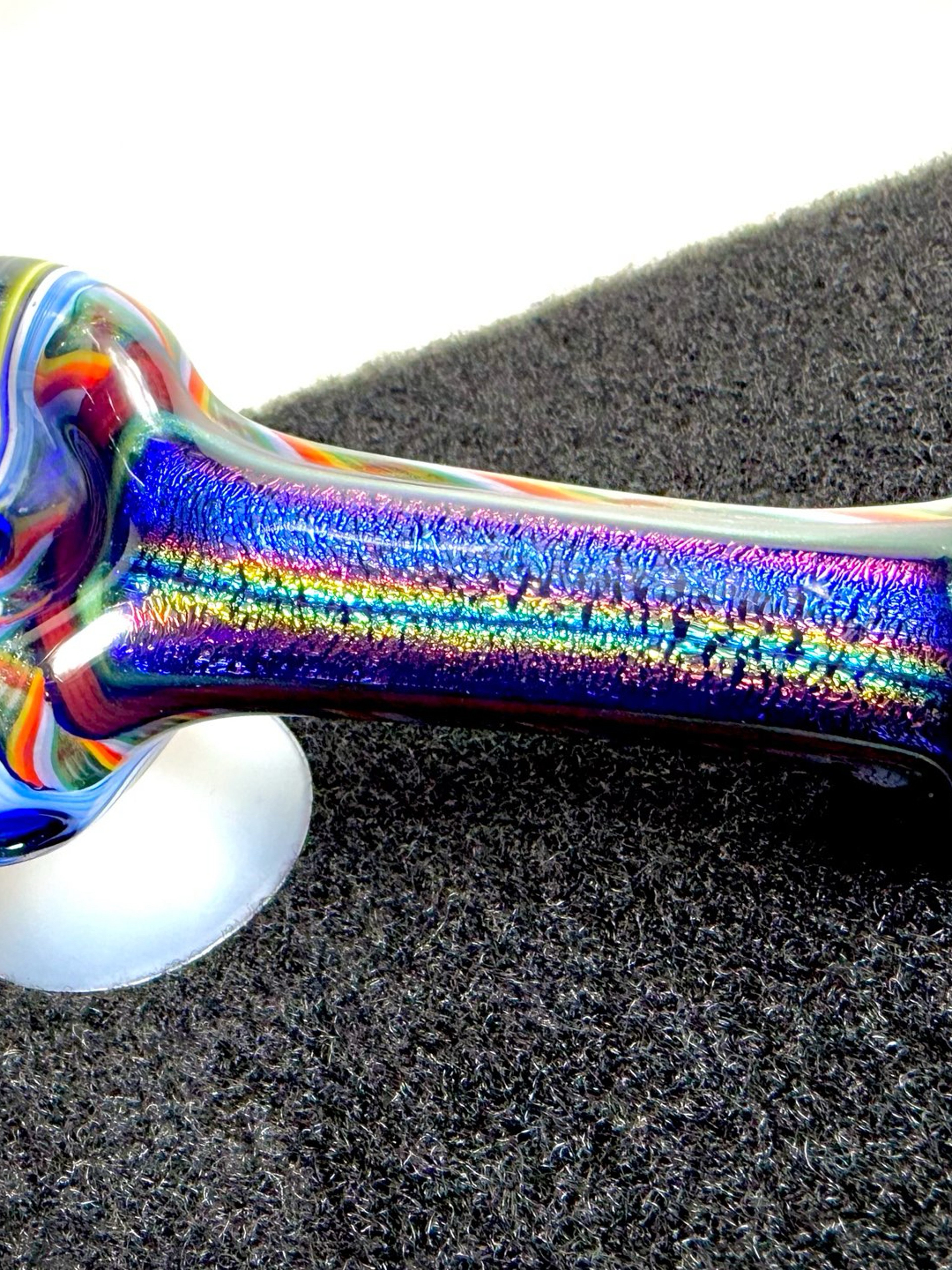 Preview pic of Lab Rat Glass Flower/Dichro Handpipe