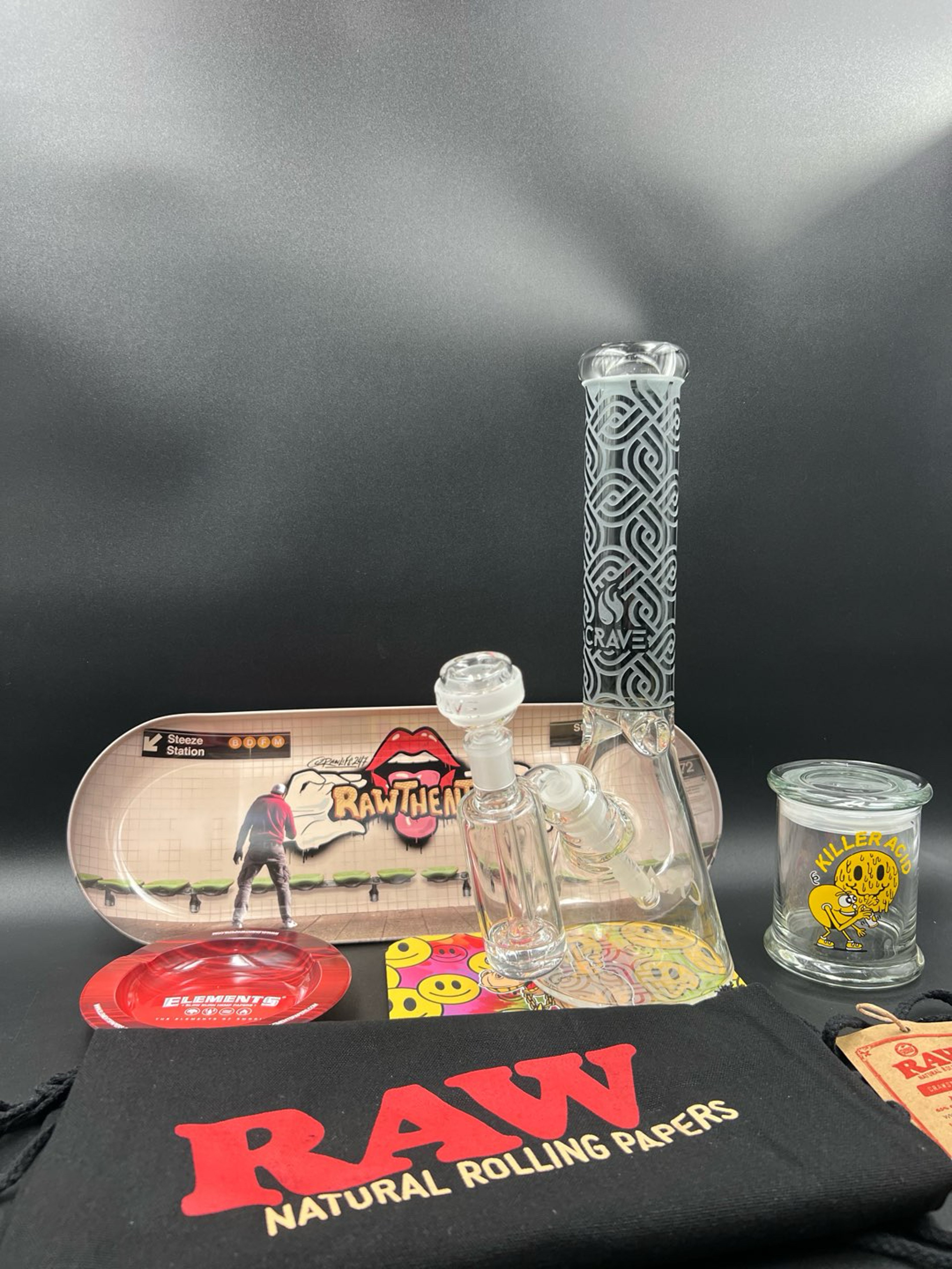 Preview pic of Crave x RAW Sandblasted Beaker Set