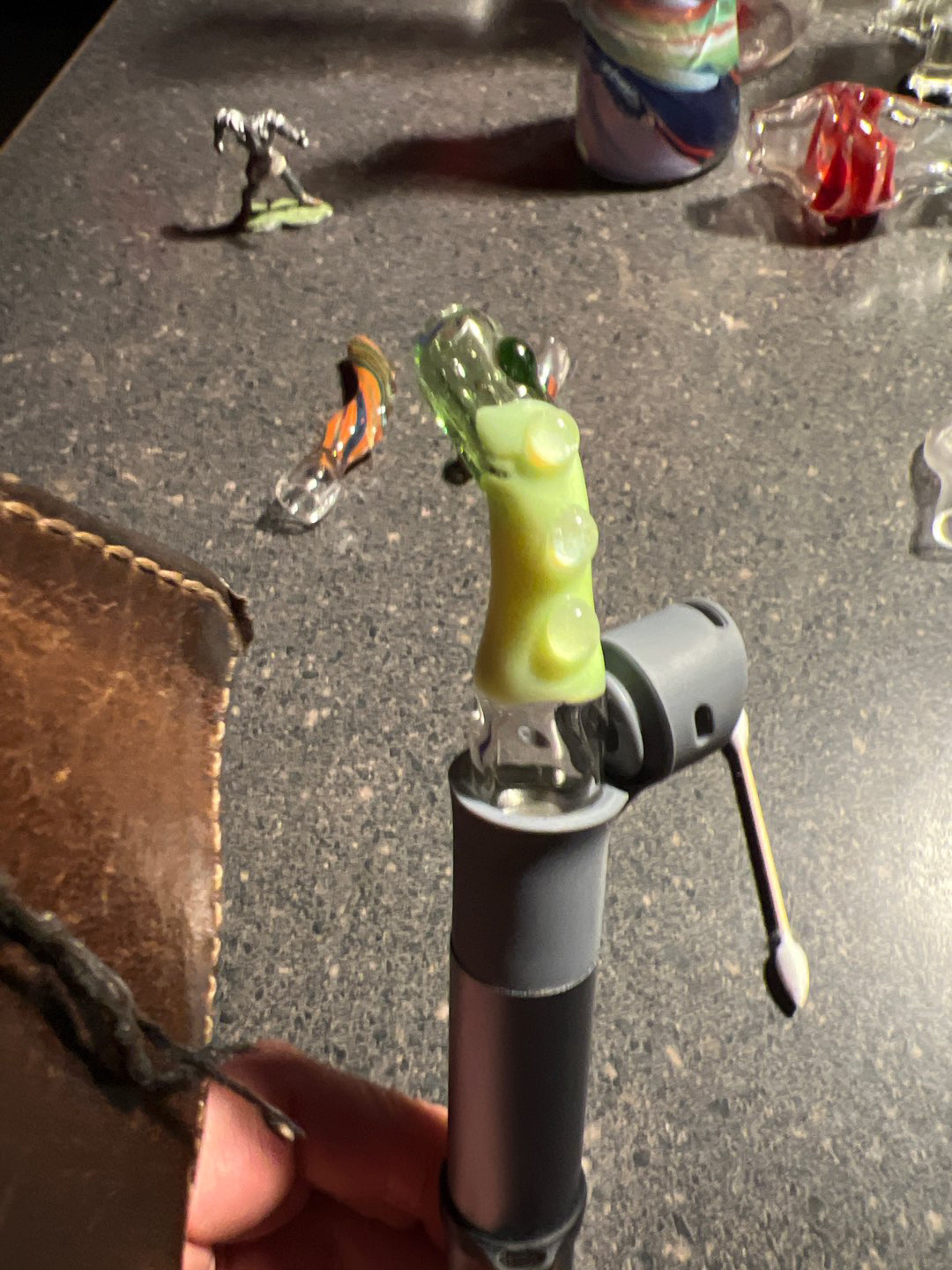 Preview pic of KaspianGlass Pivot topper: slime and green slide