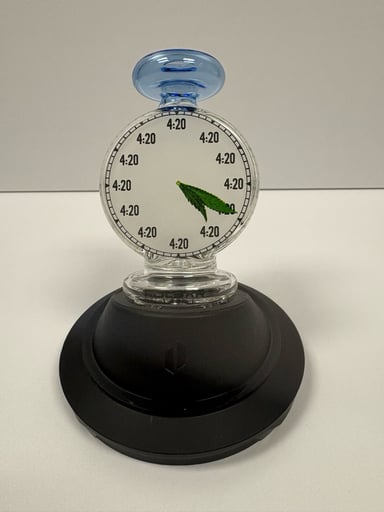 Preview pic of Puffco Peak or Peak Pro clock glass top 4:20 all the time