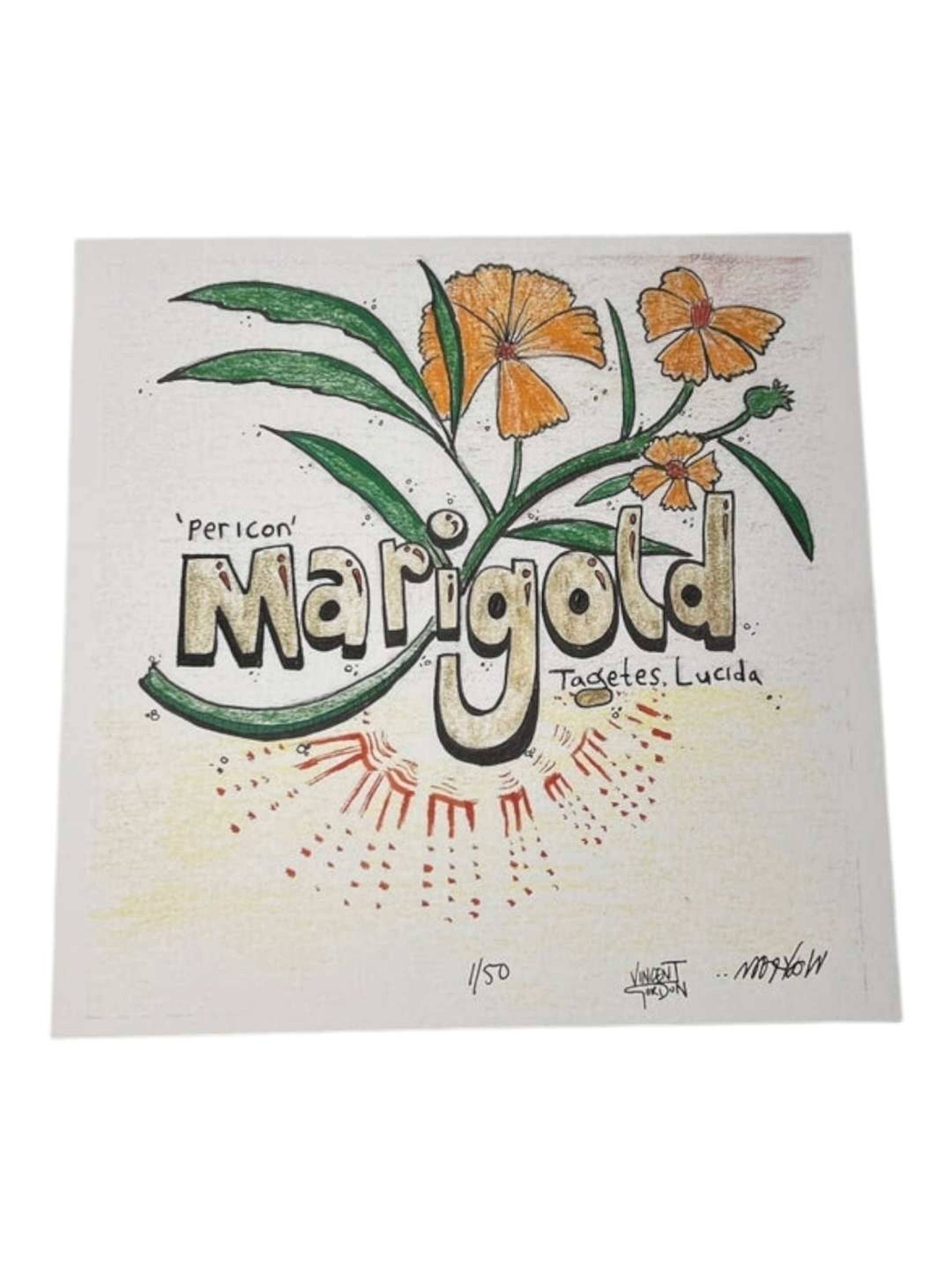 Preview pic of Wookerson x Vincent Gordon "Marigold" Print