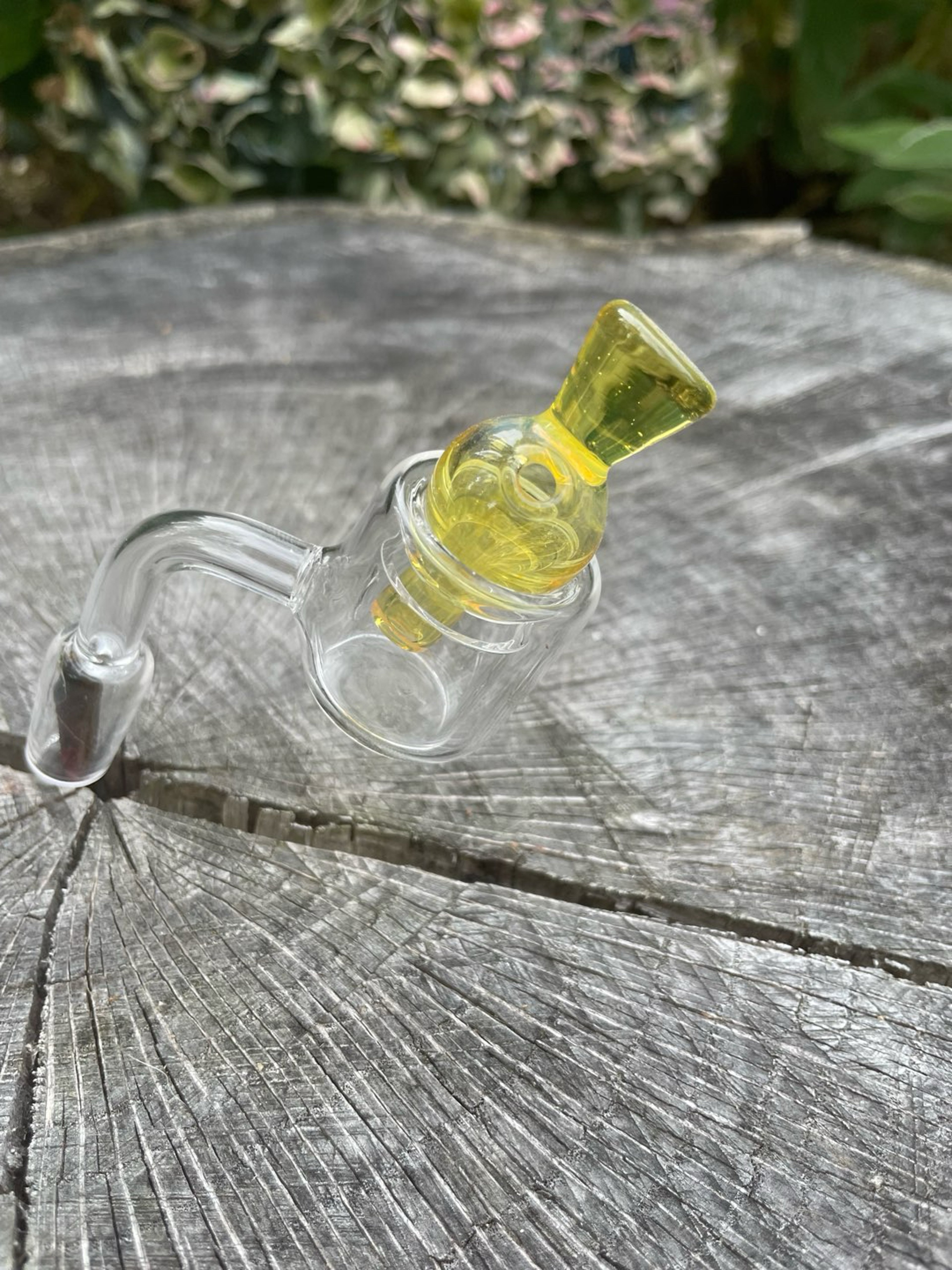 Preview pic of Gold handblown bubble cap