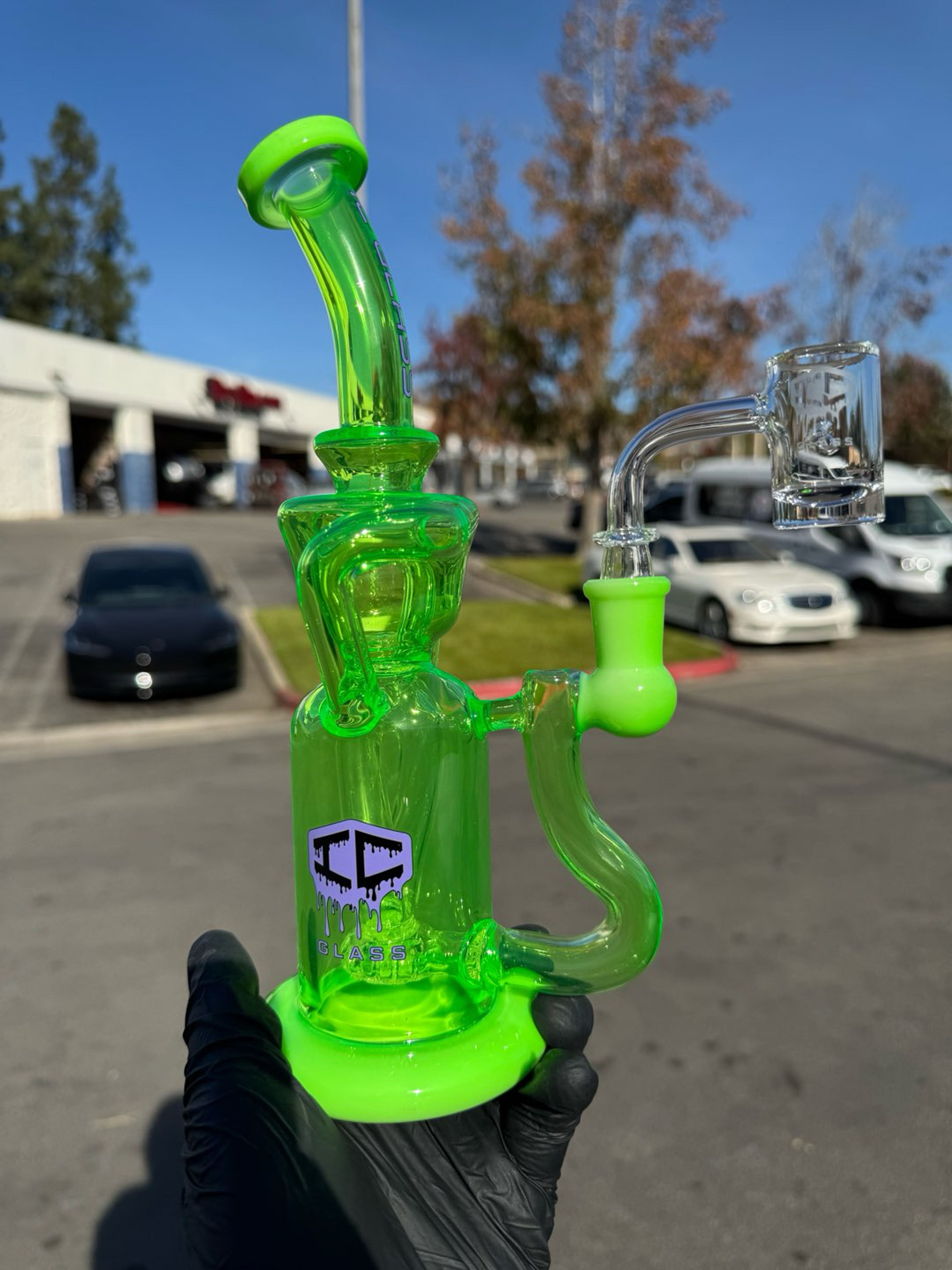 Preview pic of Ic Glass Green Neon Recyler